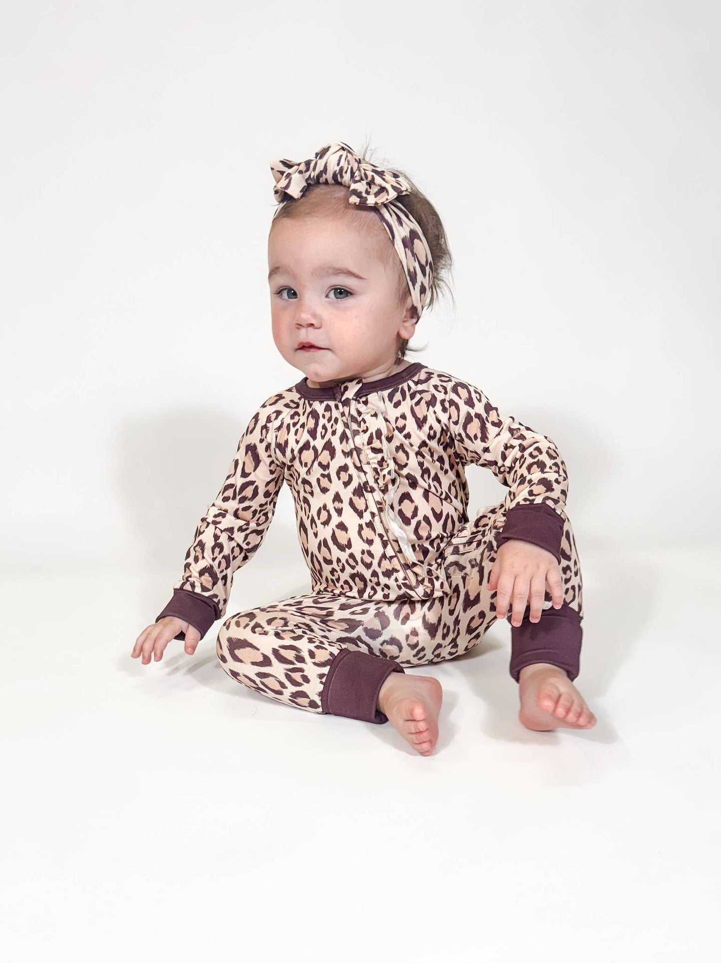 Classic Leopard - LS Convertible Zip PJs