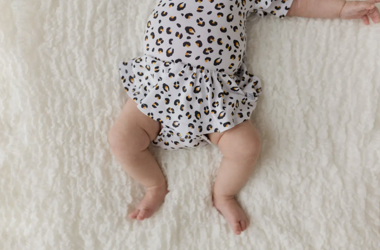 Allie Leopard Skirted Bodysuit