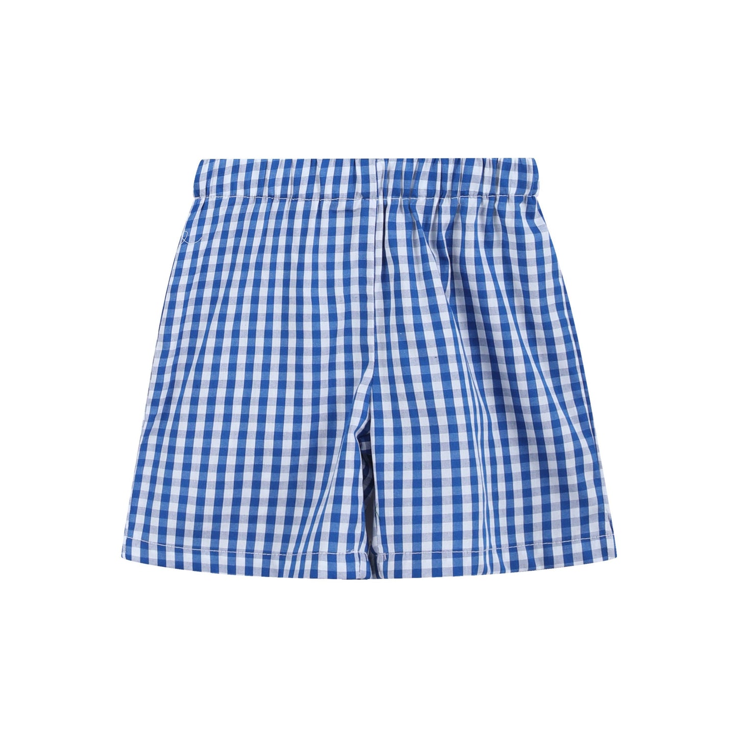 Smocked School Shirt and Shorts Set