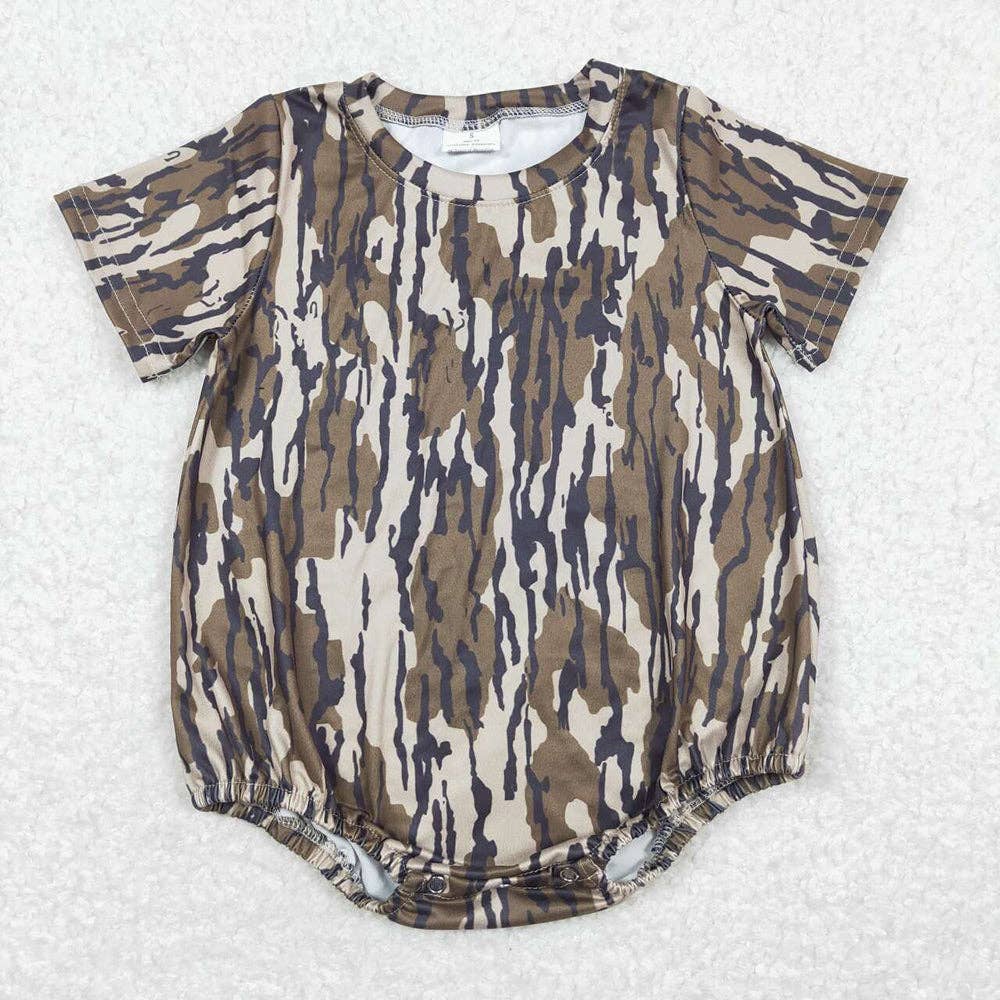 Camo Short Sleeve Romper