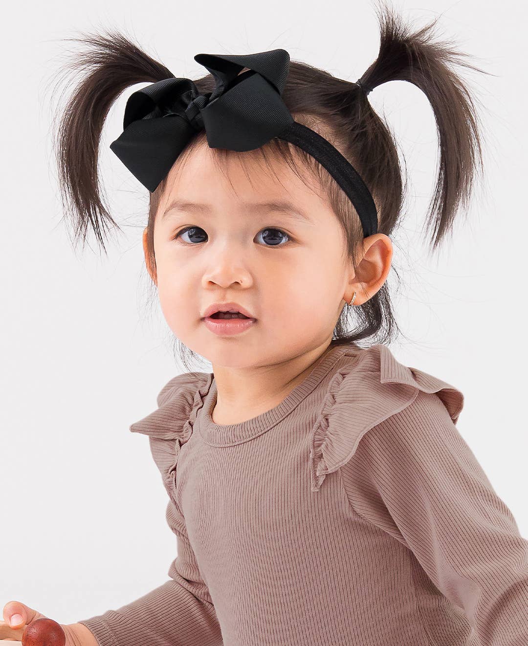 Girls Black Bow Headband