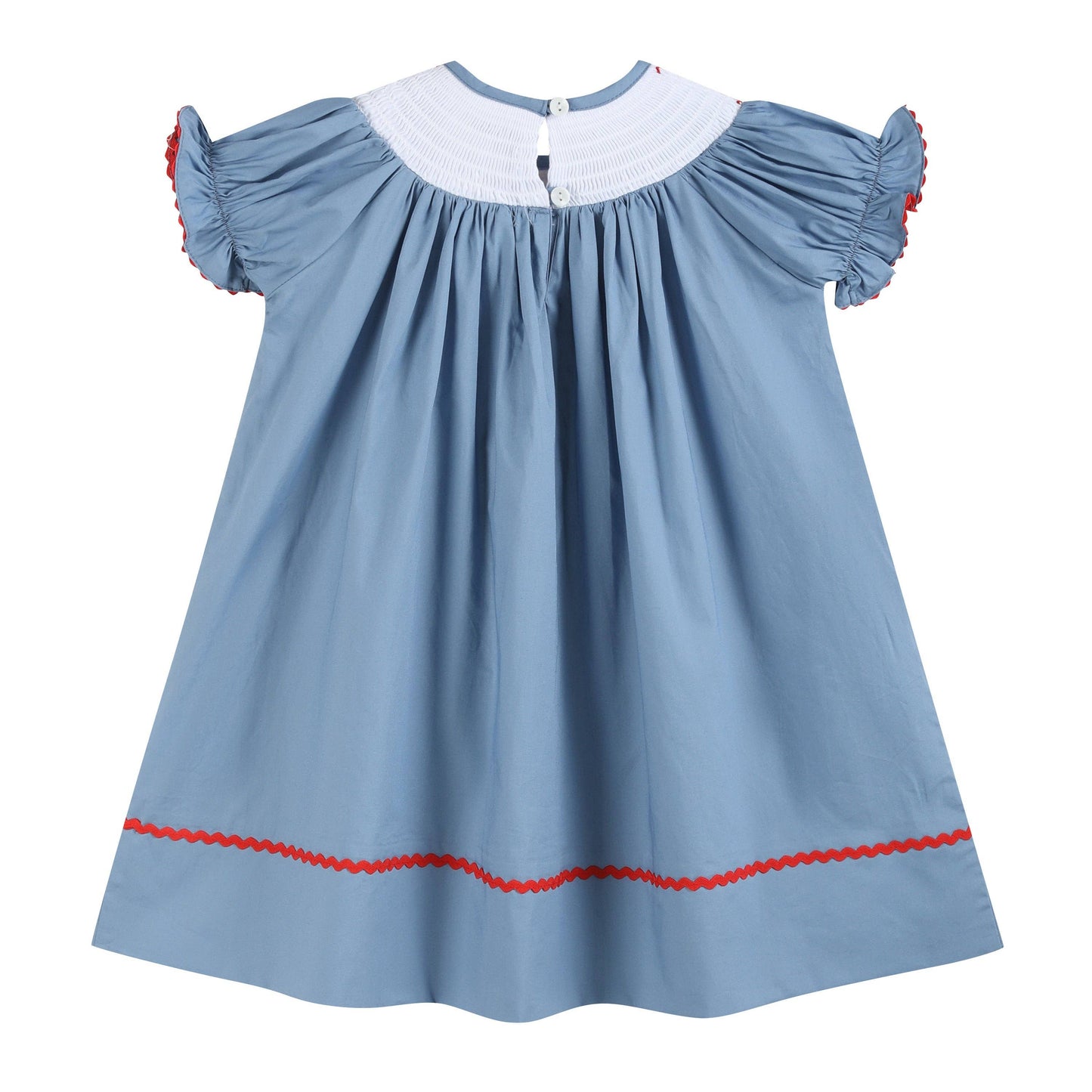 Farm Animal Smocked Bishop Dress