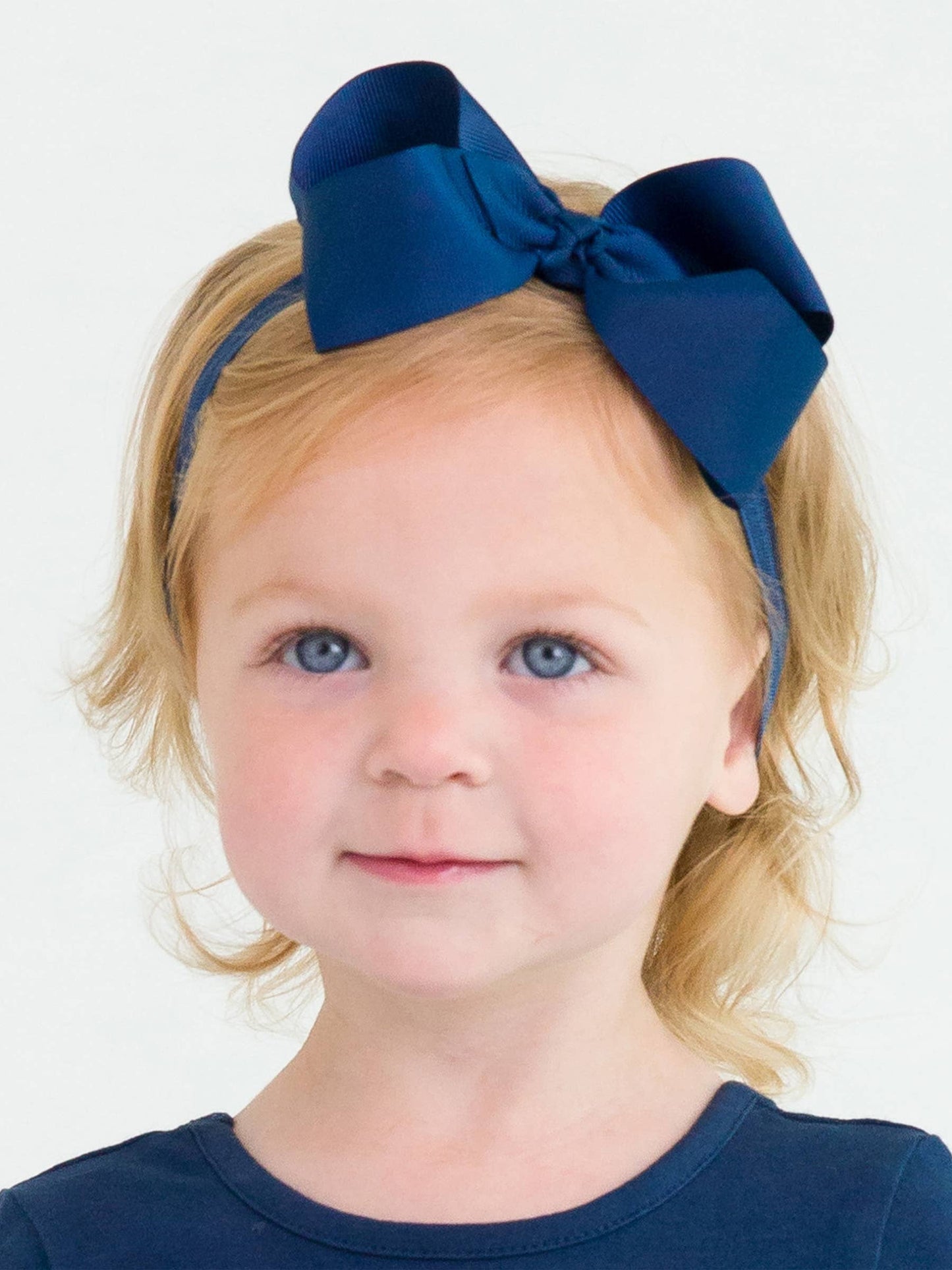 Navy Bow Headband