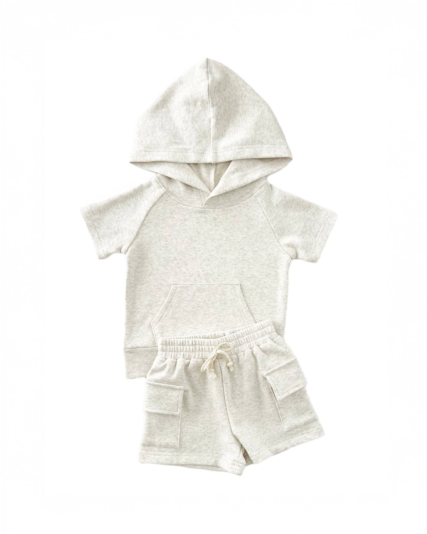 Cargo Shorts Set | Oatmeal