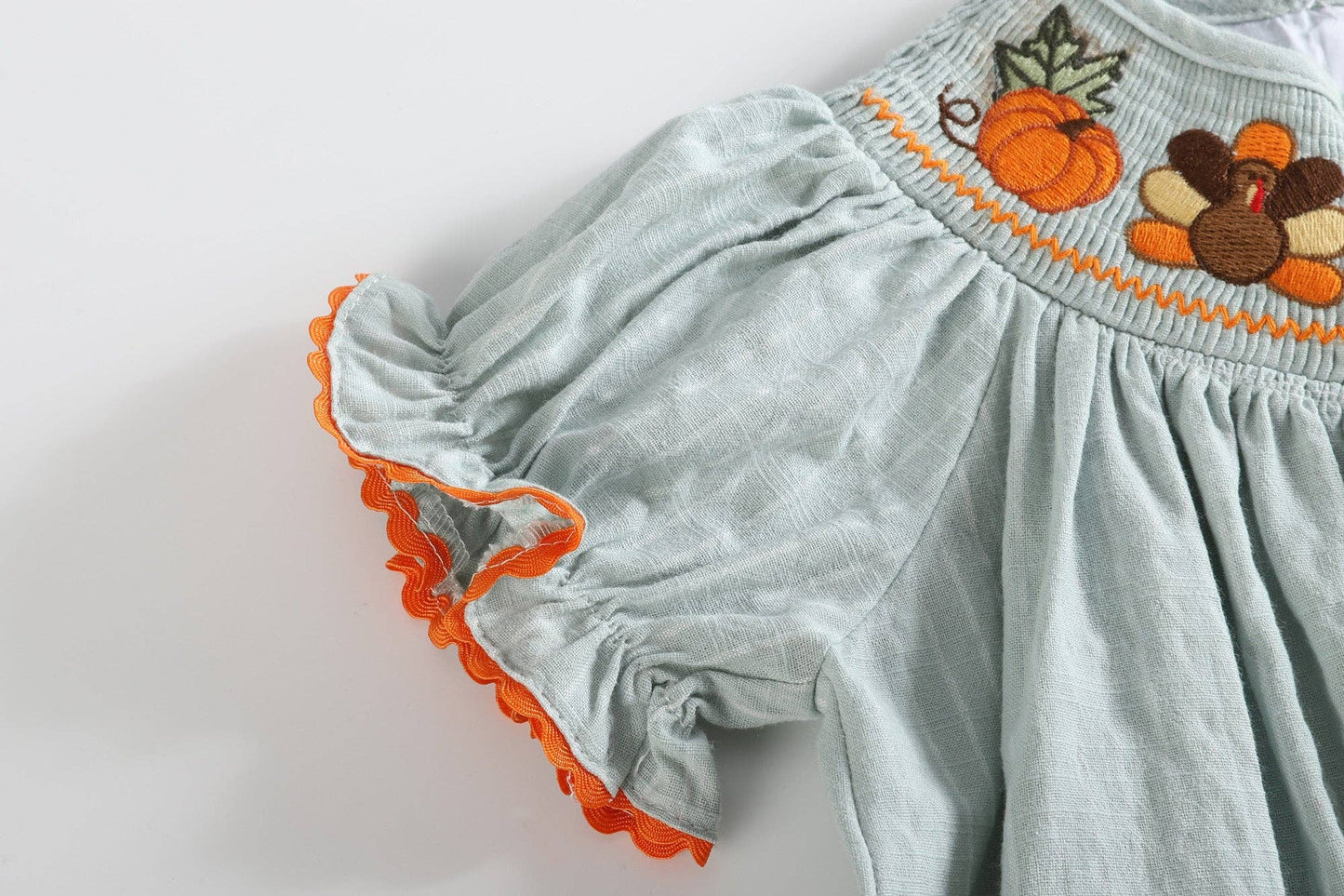 Turkey Smocked Bishop Dress
