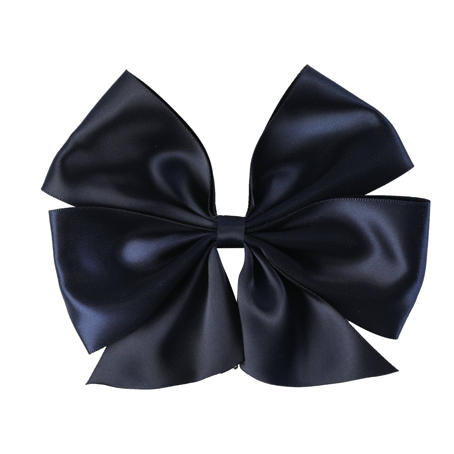 Navy Blue Satin Bow