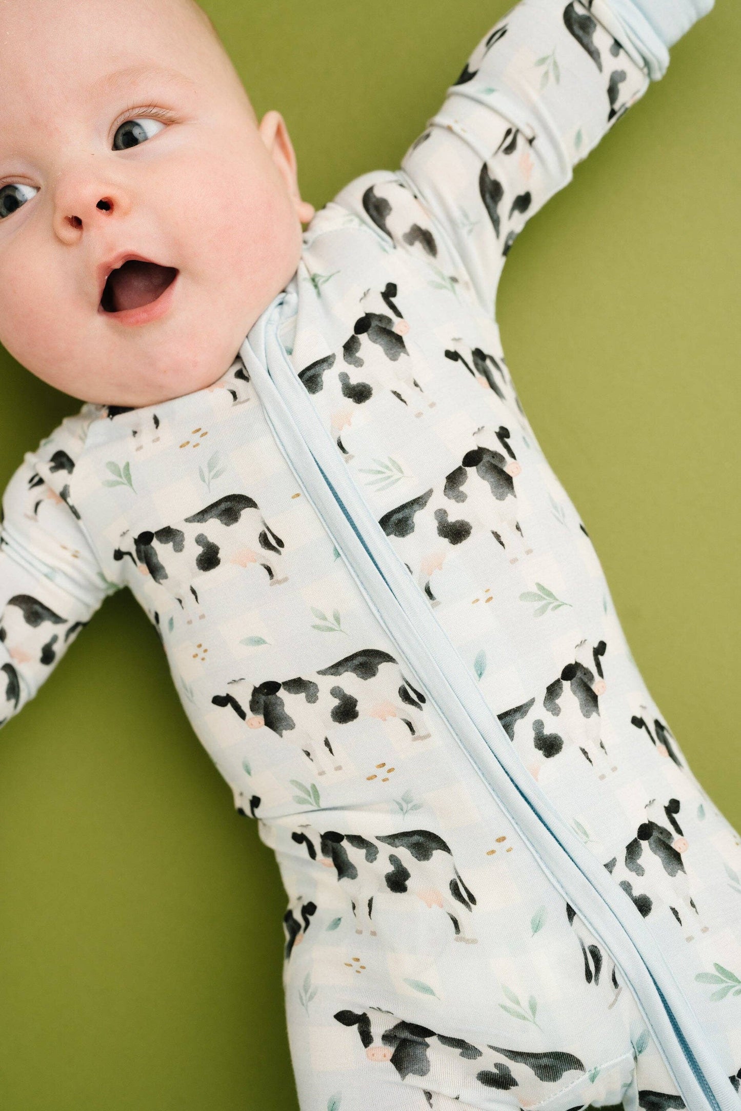 Dairy Cow Bamboo Zippy
