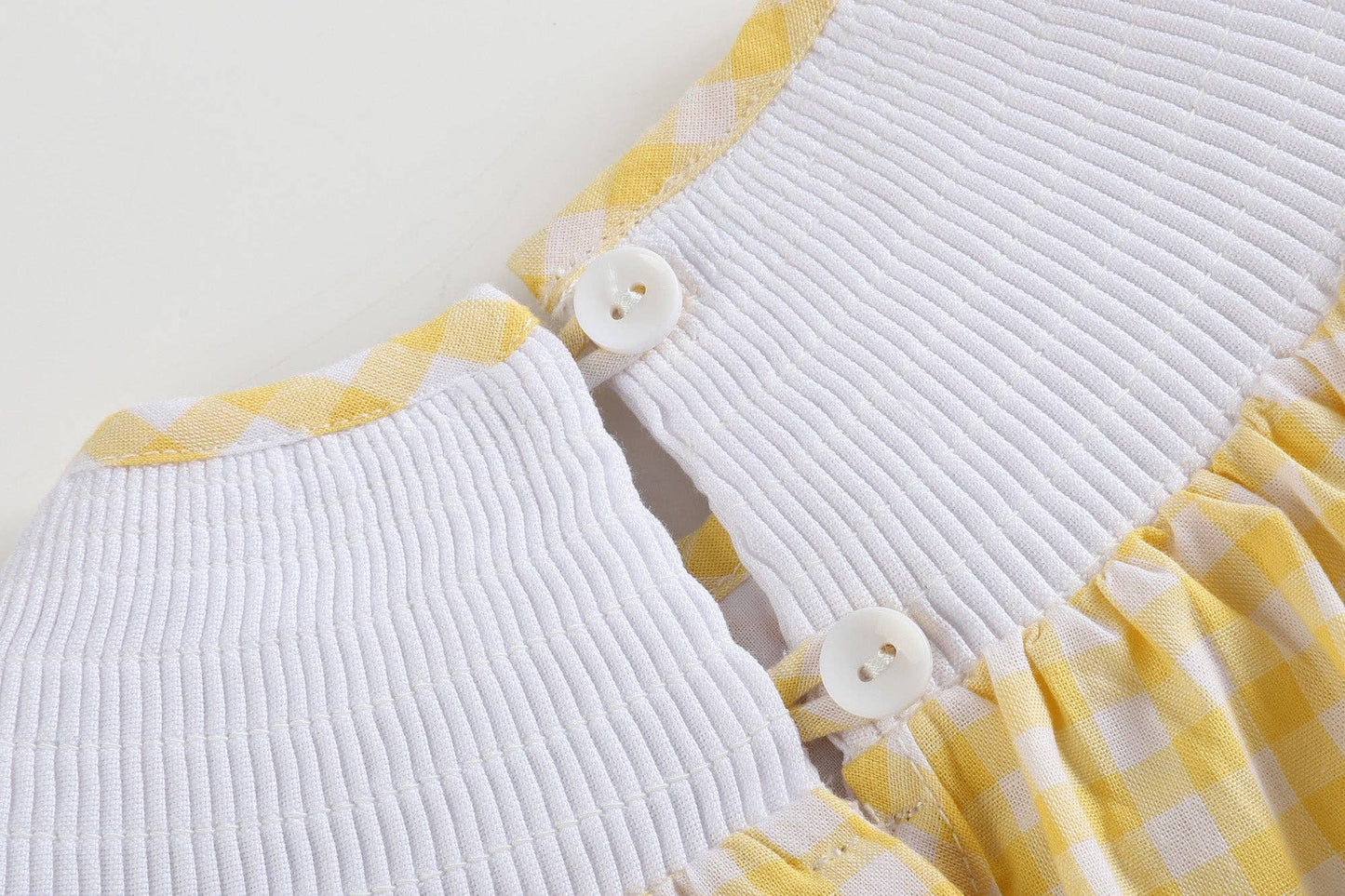 Lemon Smocked Bubble