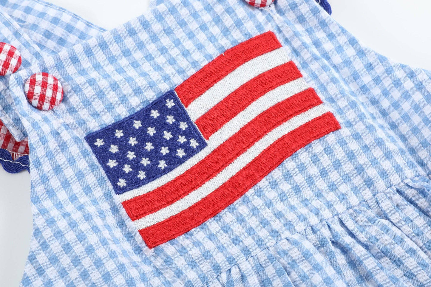 USA Flag Ruffle Bubble