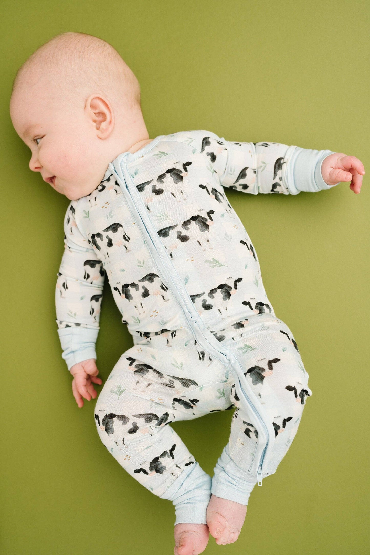 Dairy Cow Bamboo Zippy
