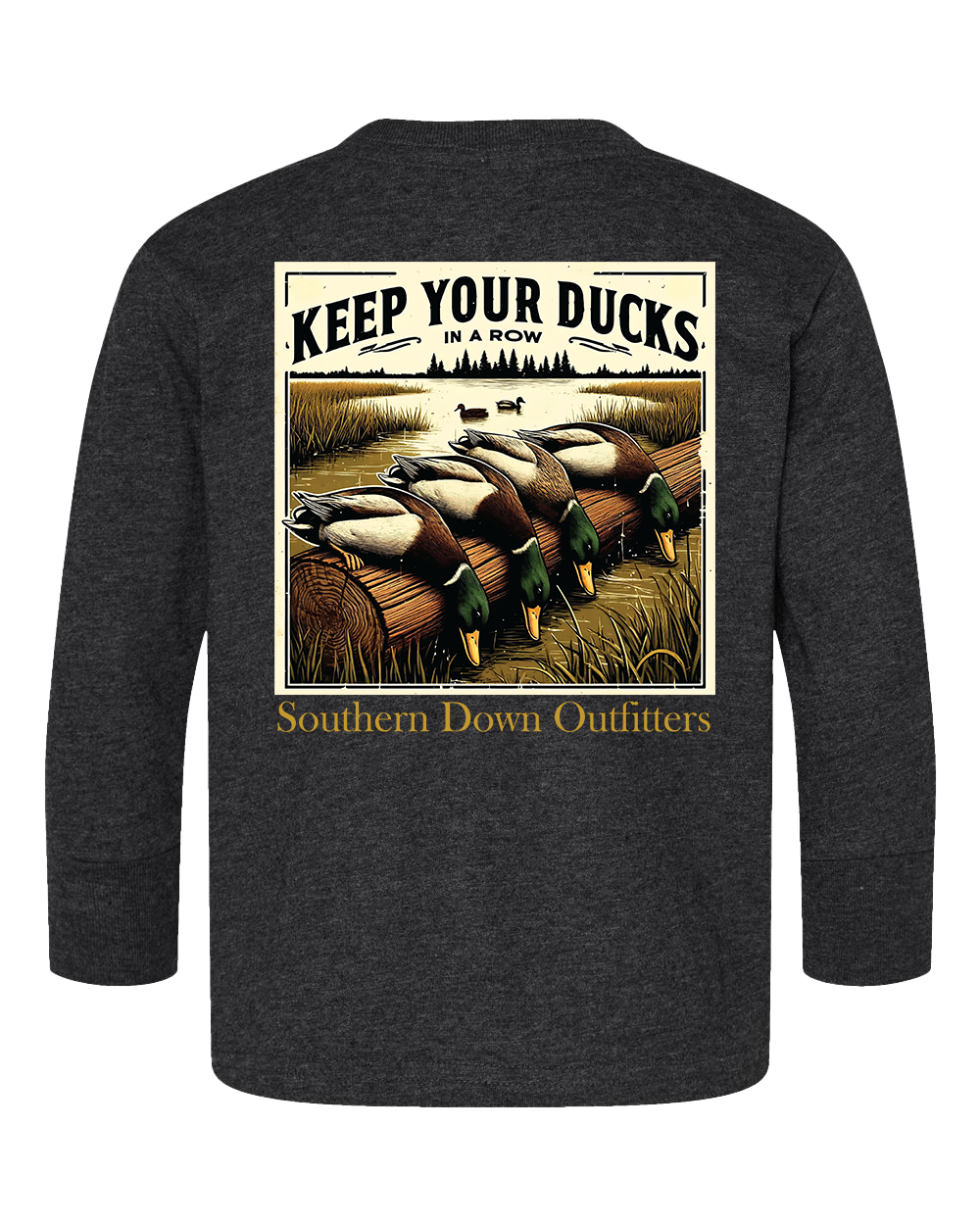 Ducks in a Row LS Tee