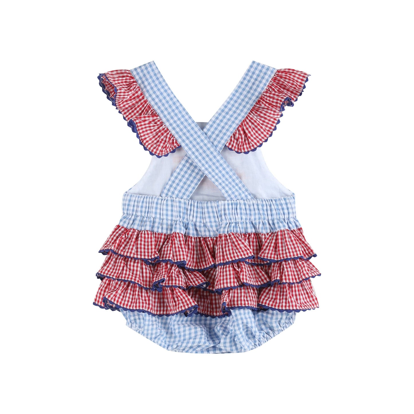 USA Flag Ruffle Bubble