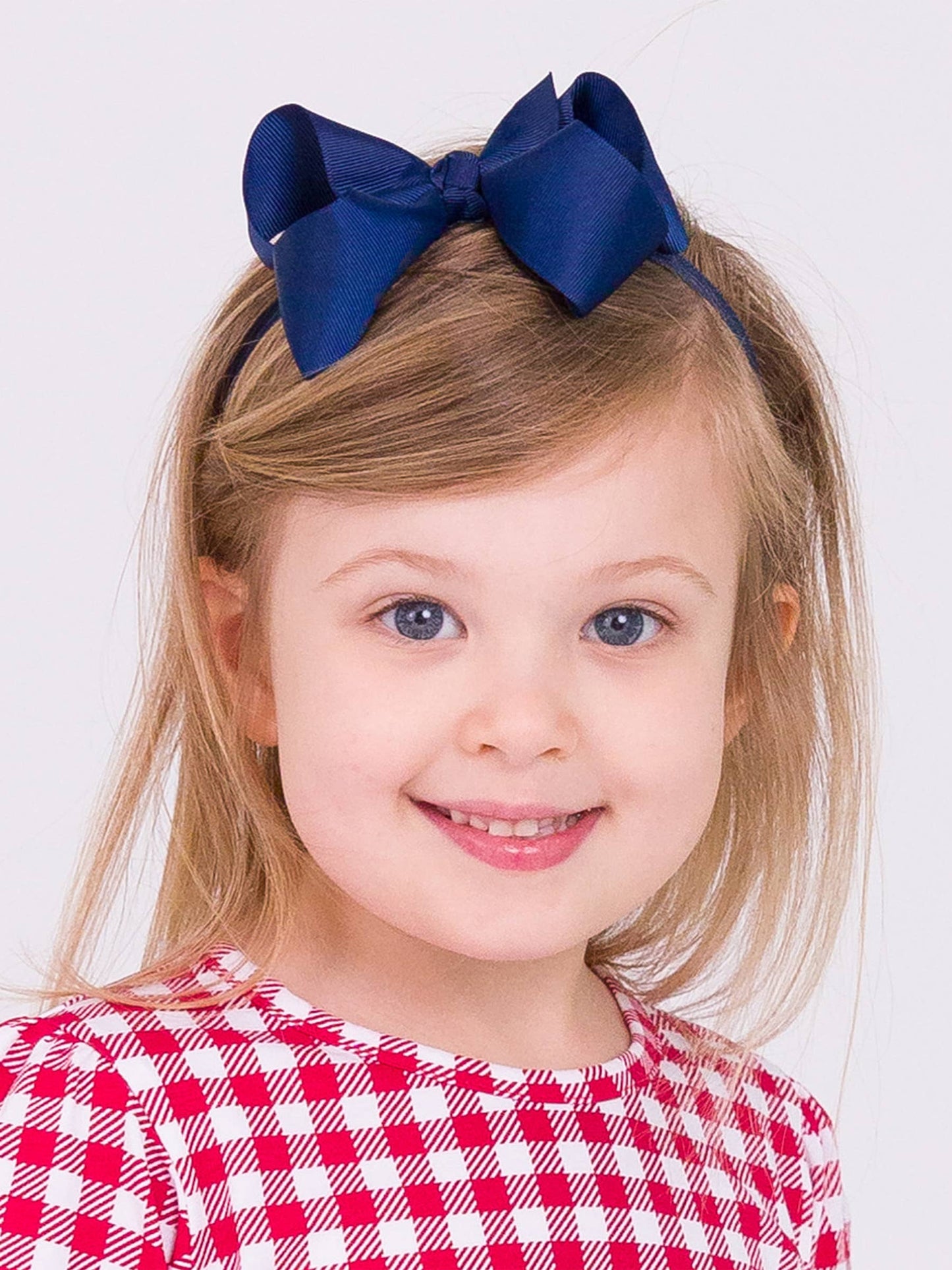 Navy Bow Headband