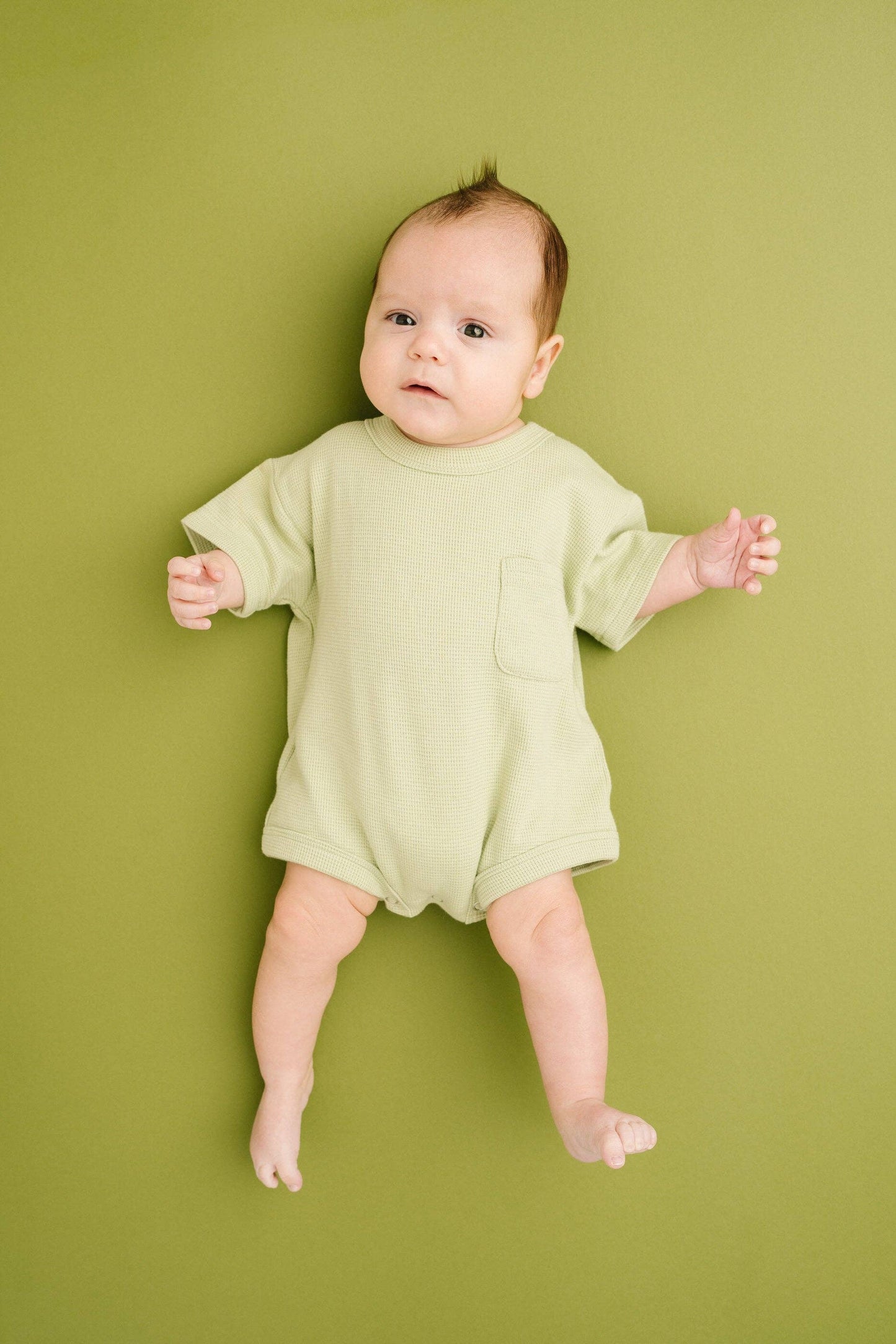 Meadow Waffle Pocket Romper