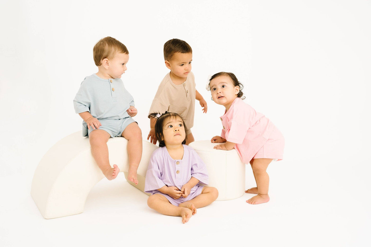 Sandstone Bamboo Button Slouchy Set