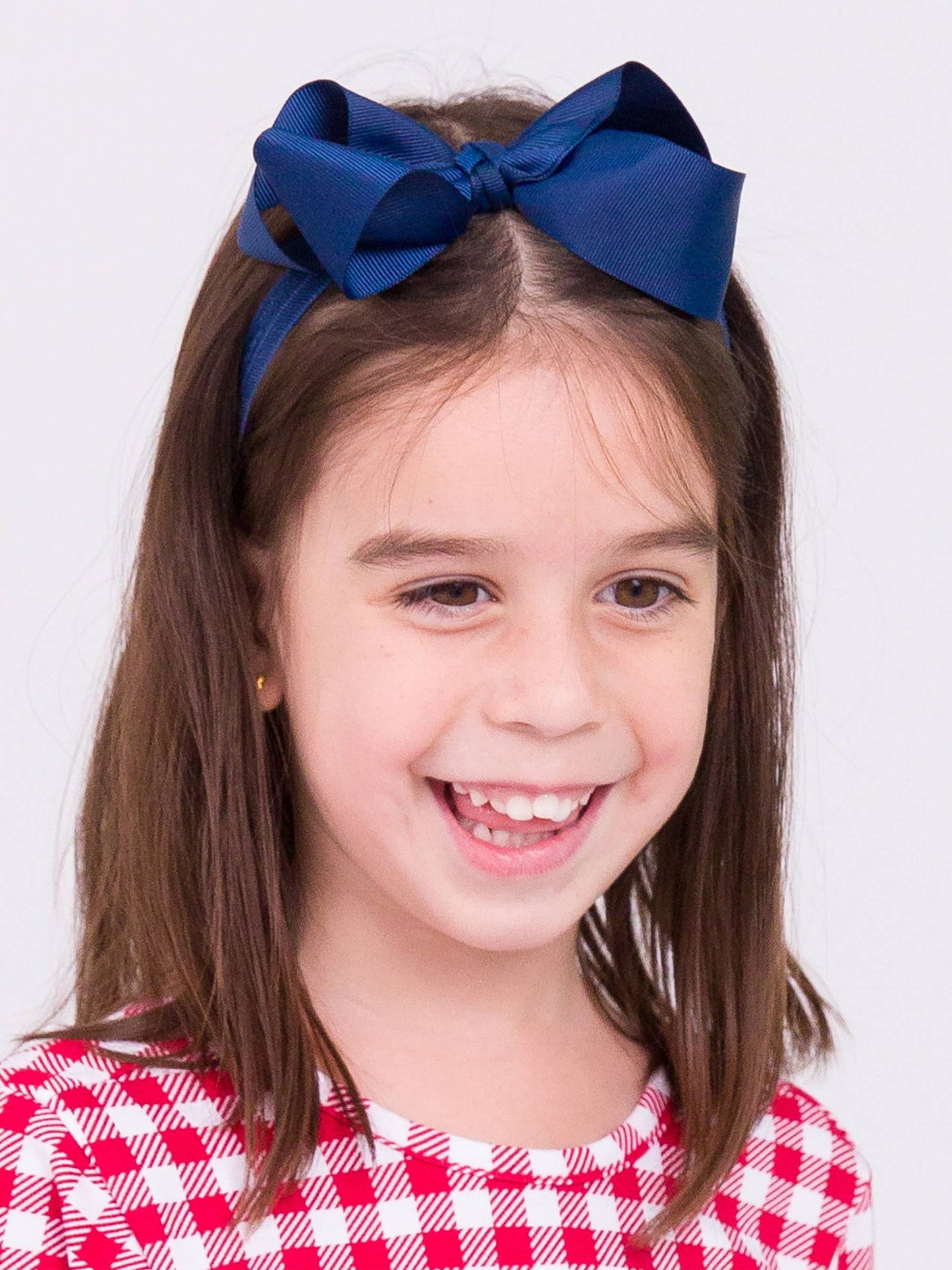 Navy Bow Headband
