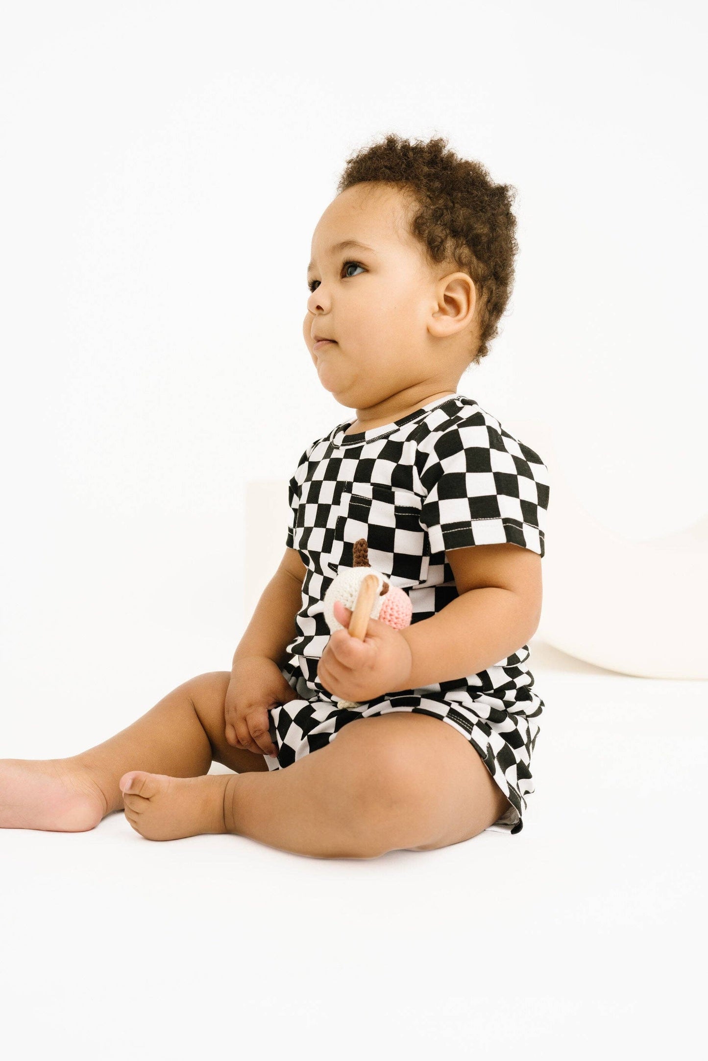Black Checkered Pocket Set