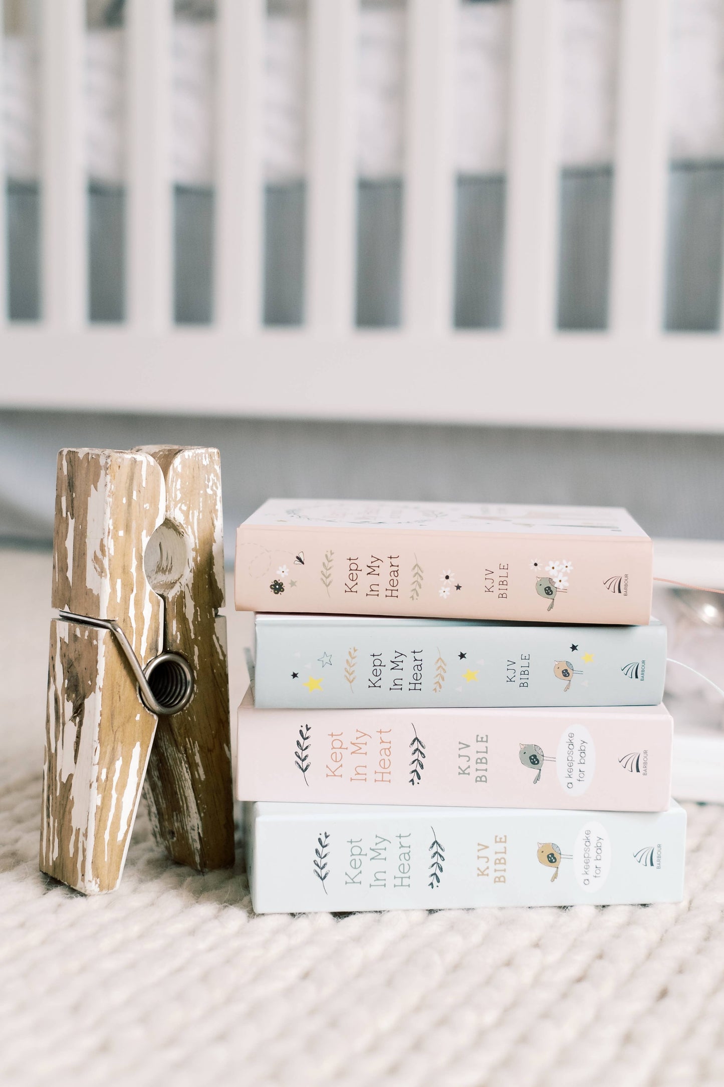 Pale Pink Kept in My Heart Bible