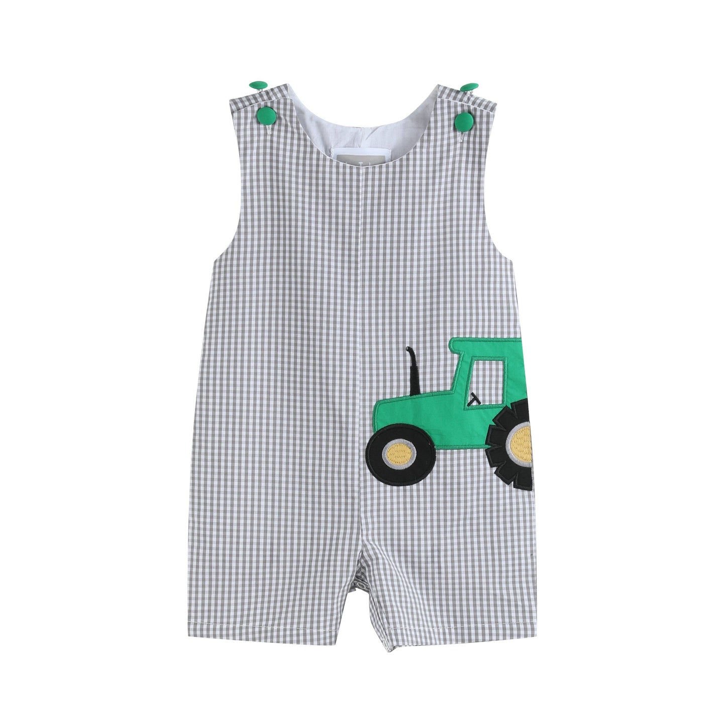 Gingham Tractor Shortalls