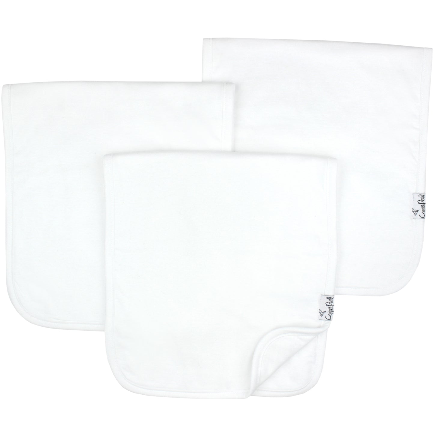 White Burp Cloths