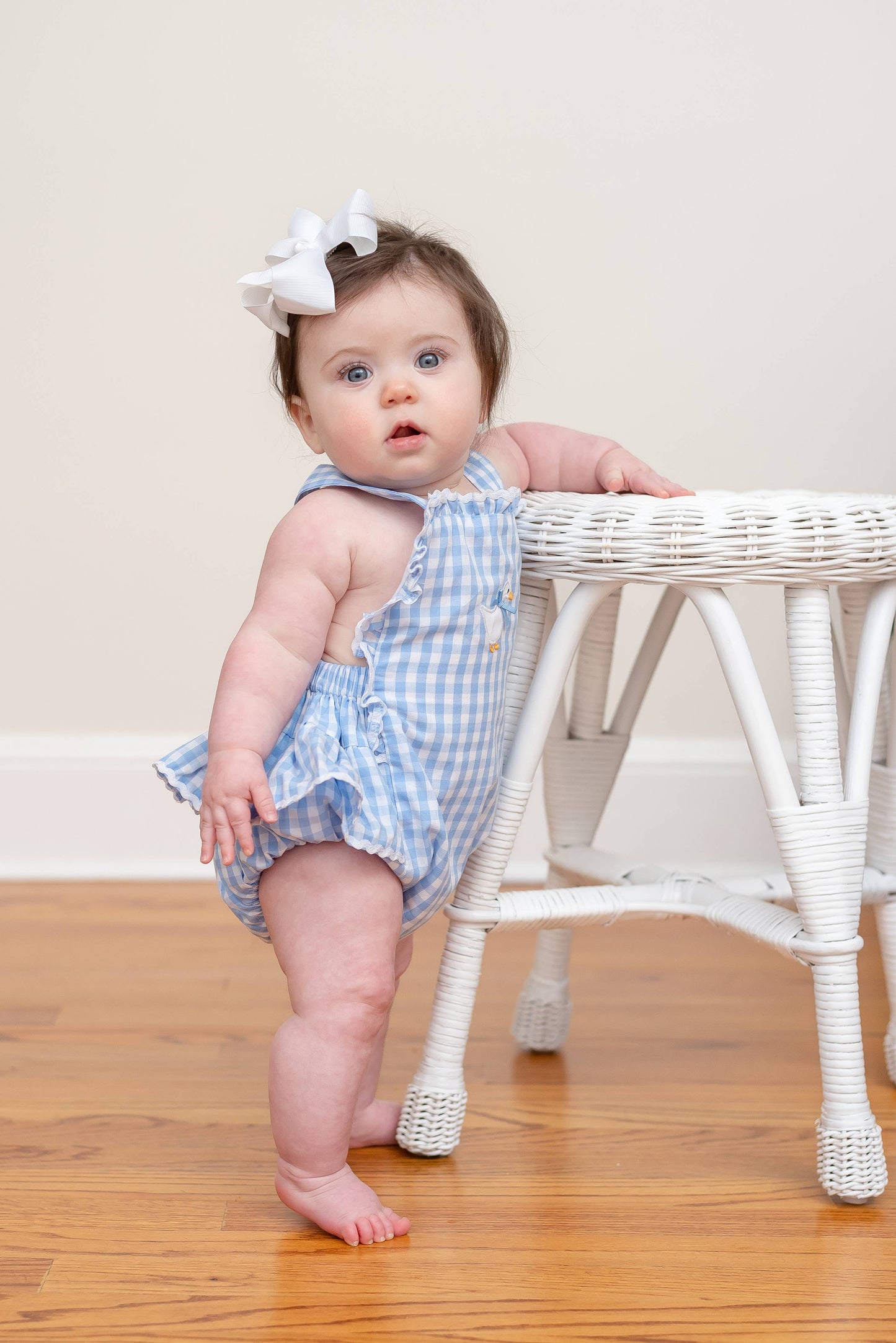Goose Lace Bow Ruffle Bubble