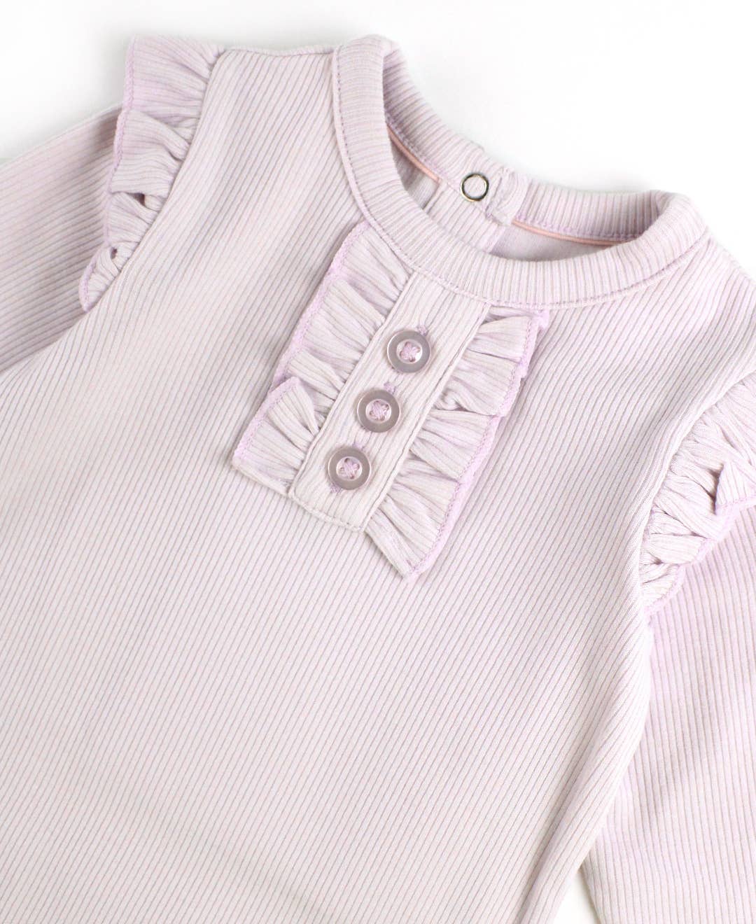 Lavender Fog Rib Henley Jumpsuit