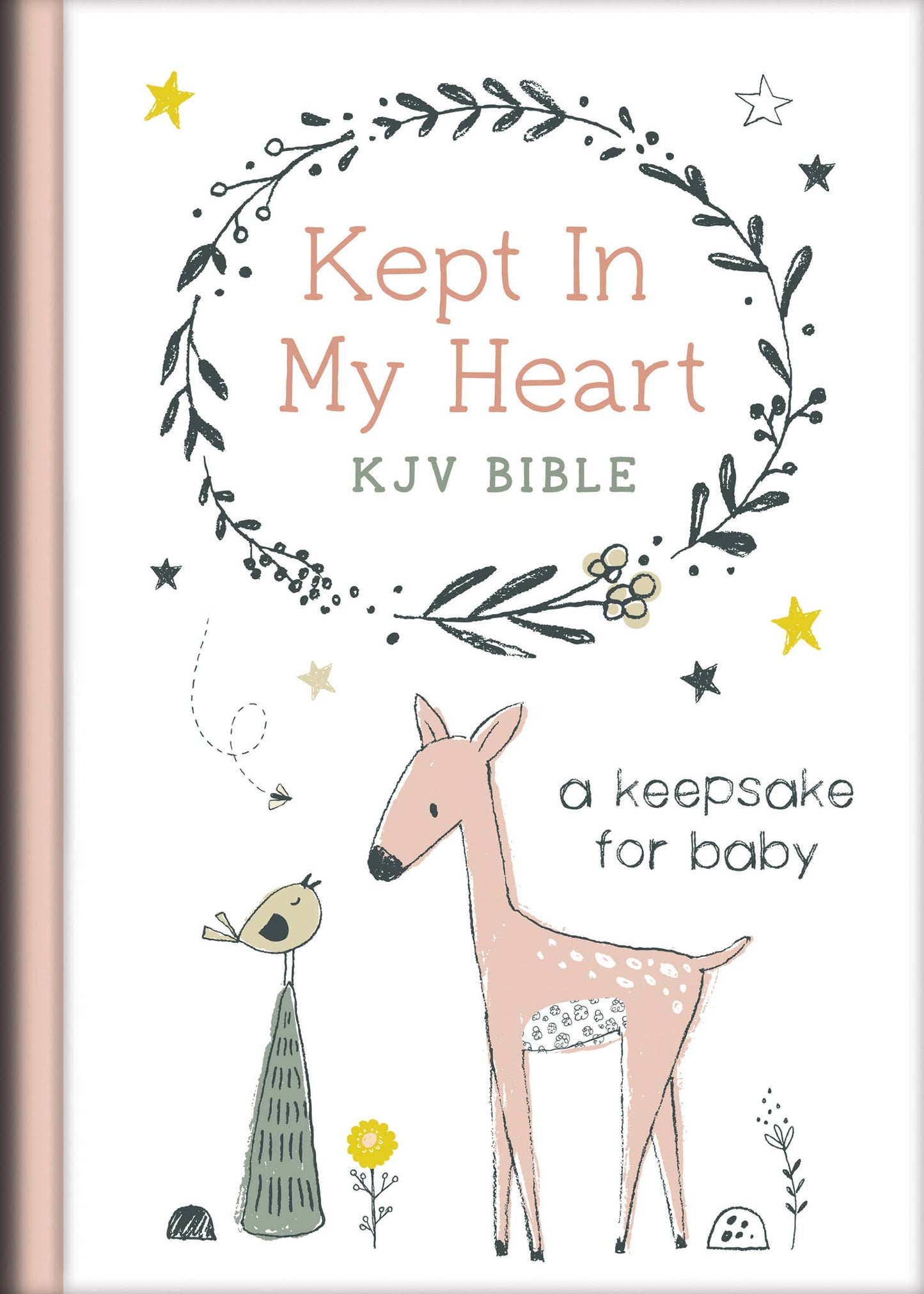 Pale Pink Kept in My Heart Bible