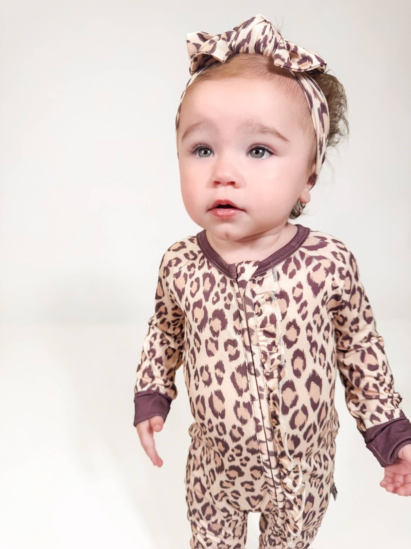 Classic Leopard - LS Convertible Zip PJs