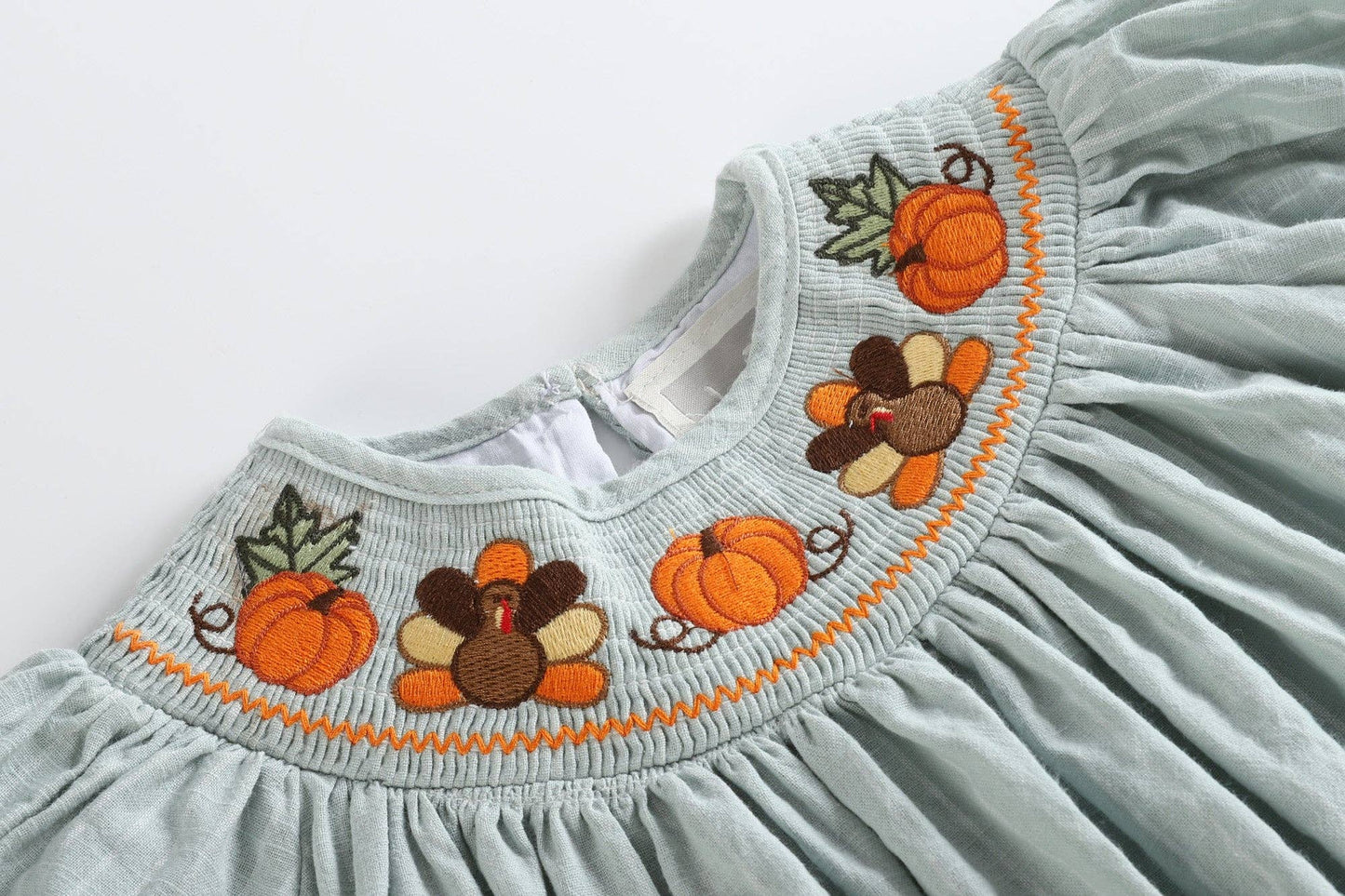 Turkey Smocked Bishop Dress
