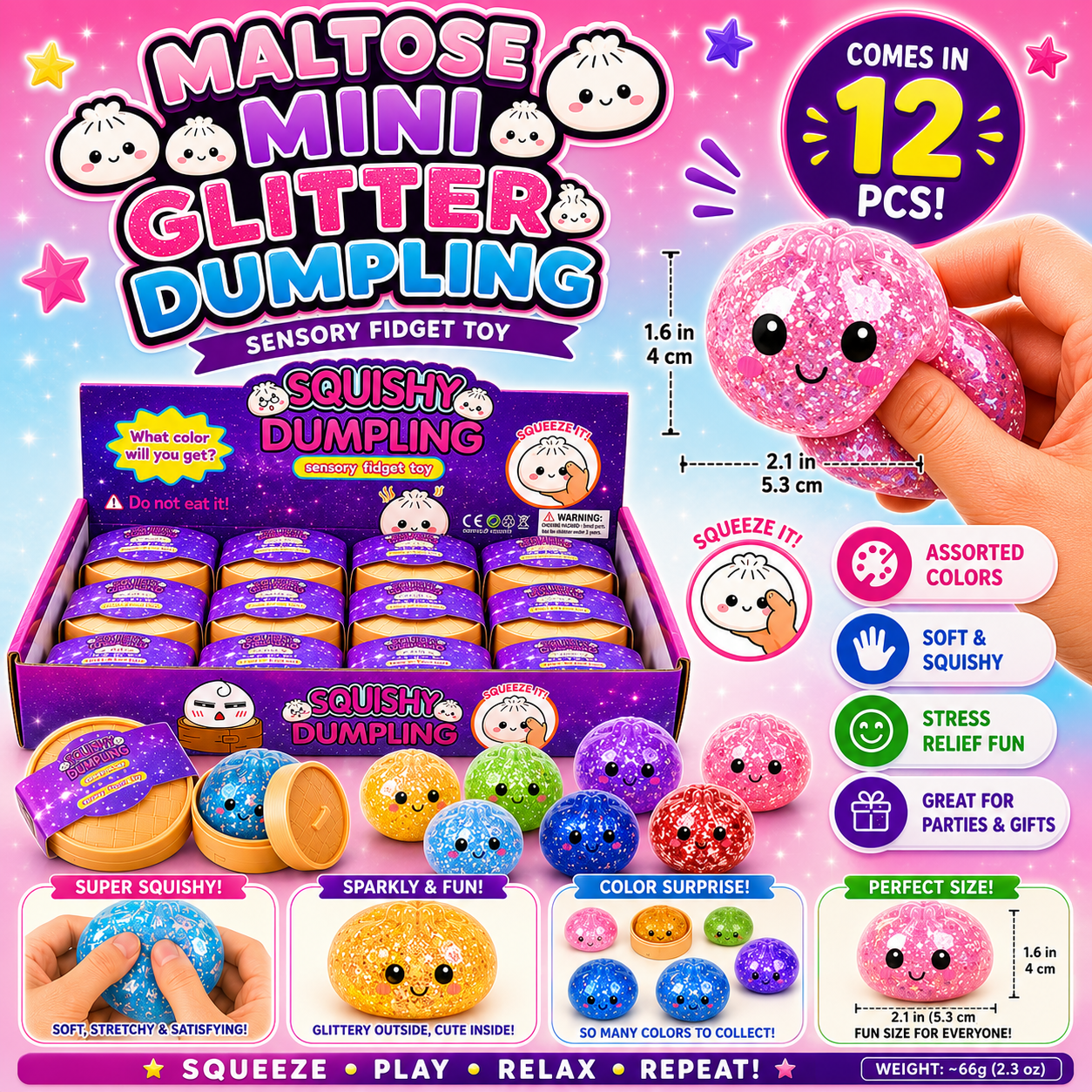 Mini Glitter Dumpling