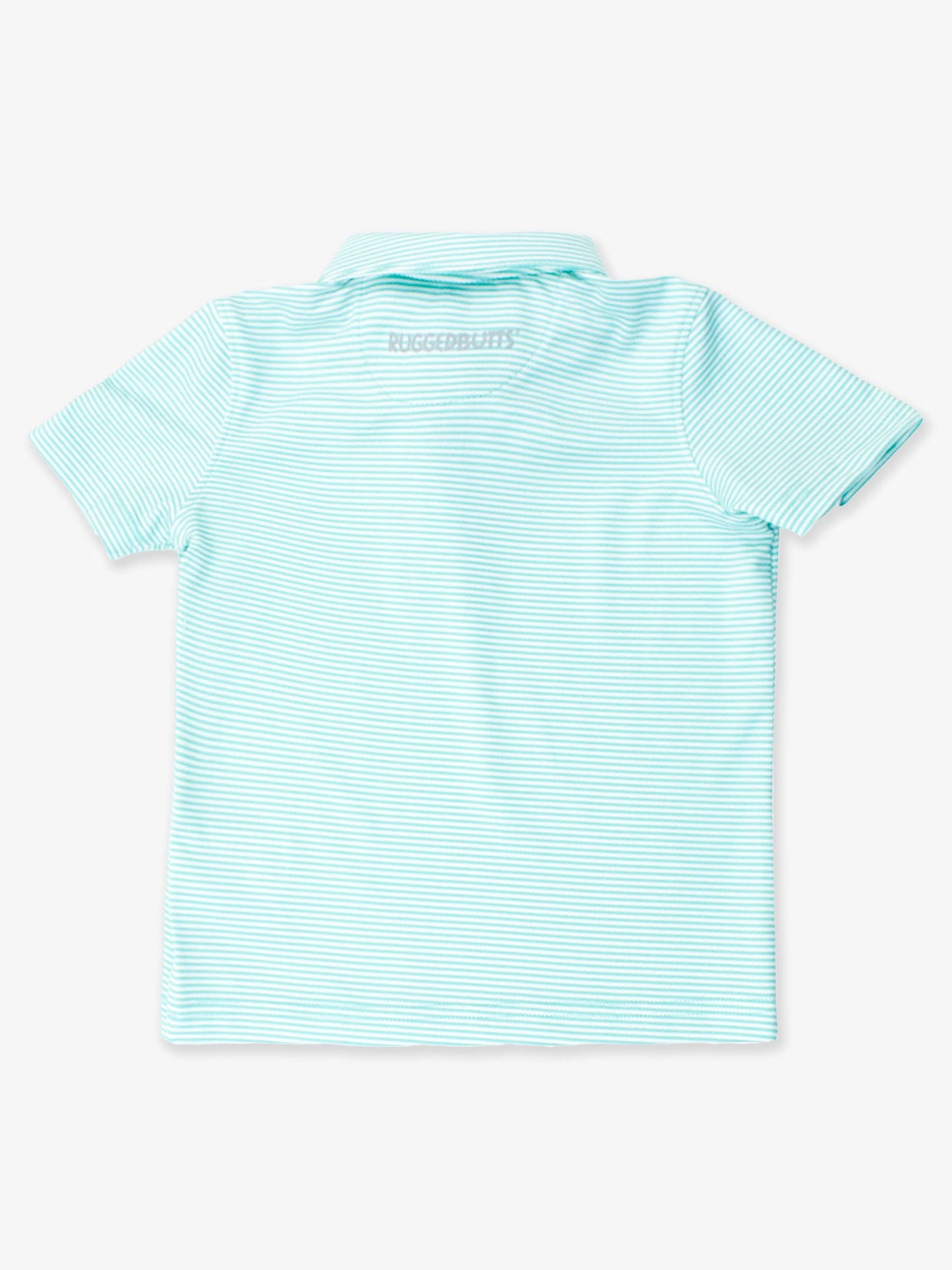 Green Micro Stripe Short Sleeve Polo