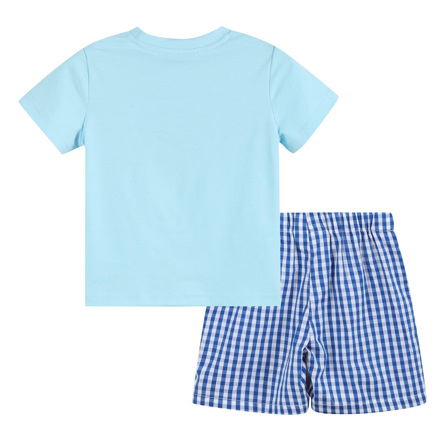 Smocked School Shirt and Shorts Set