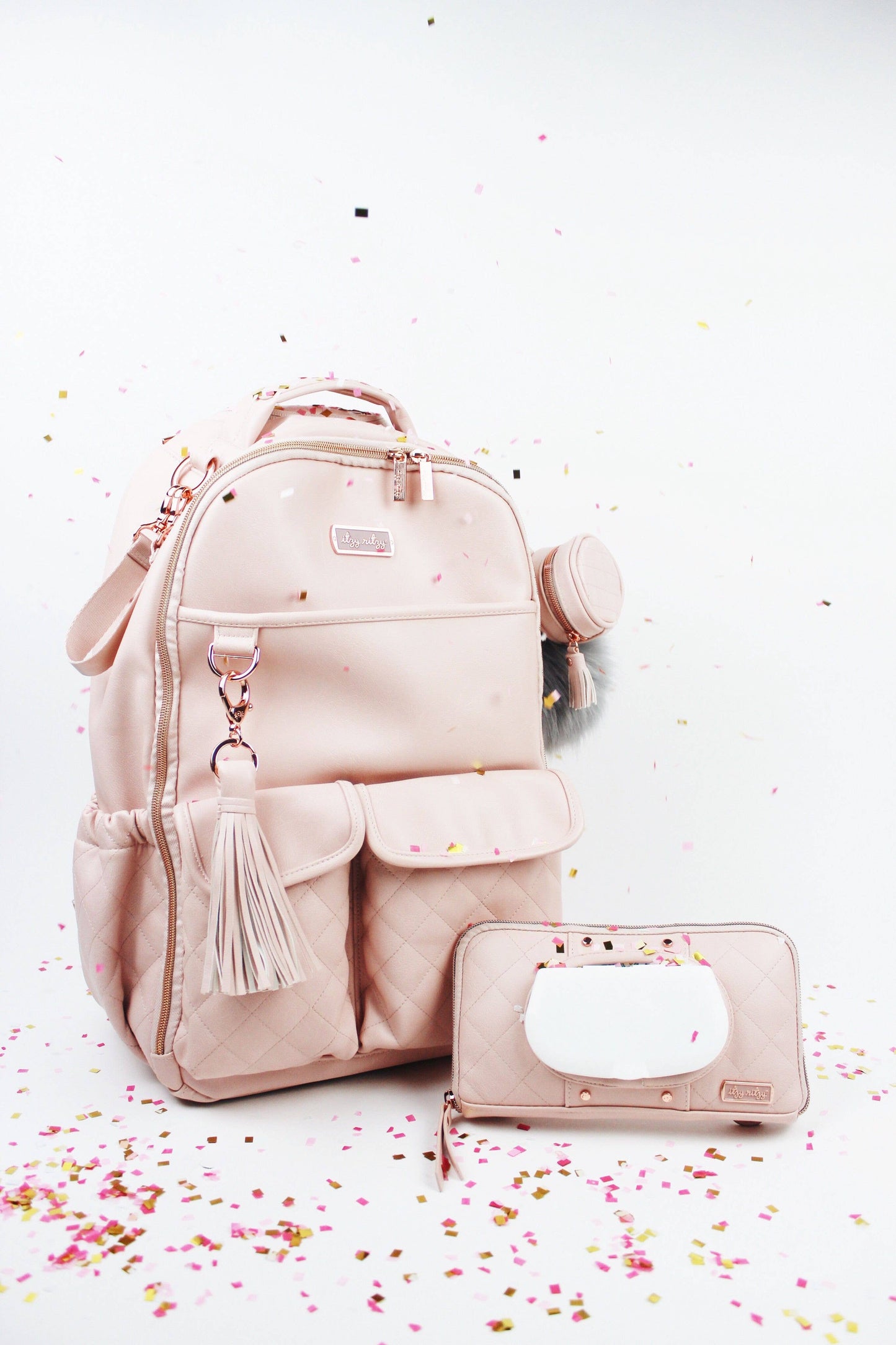 Blush Diaper Bag Pod Keychain