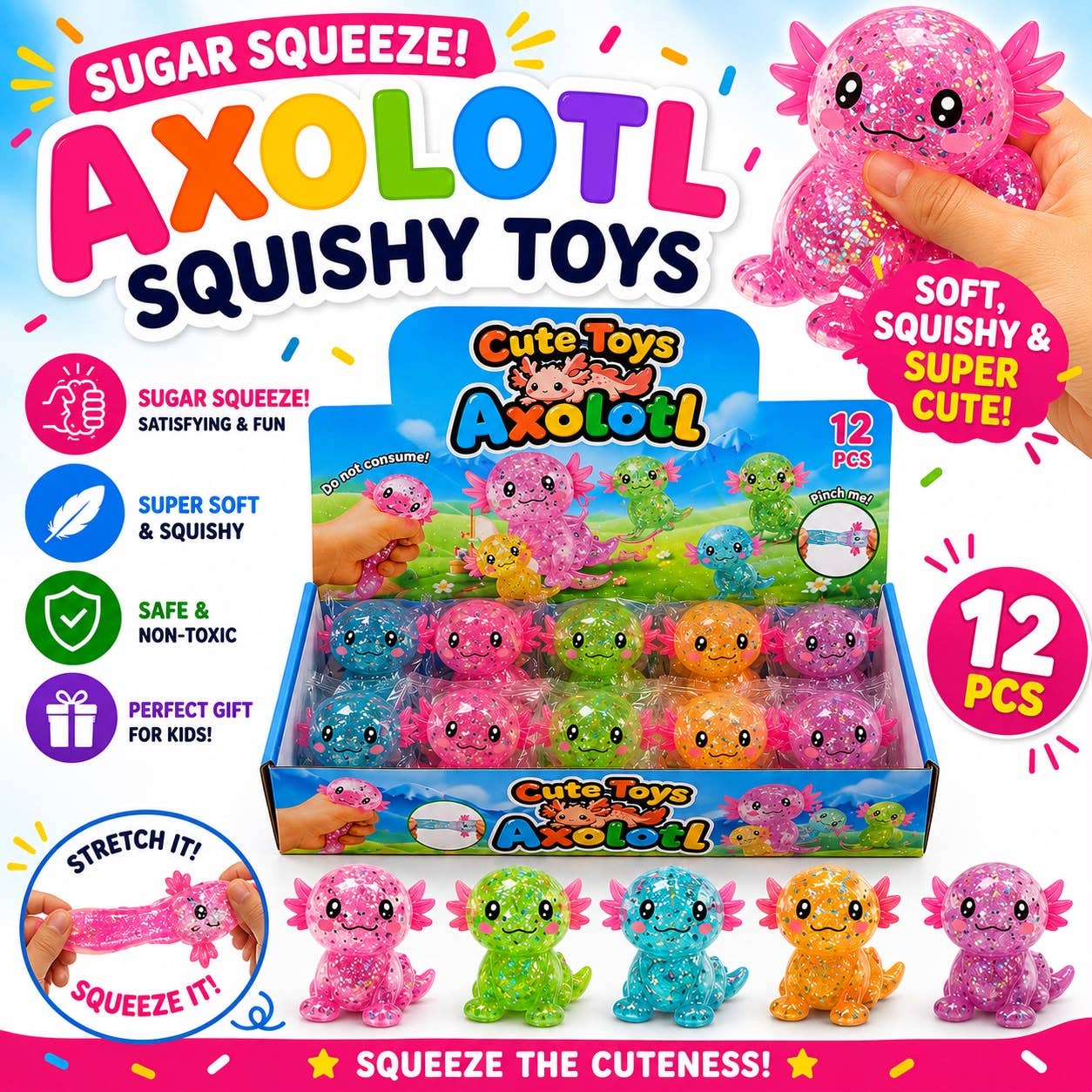 Sugar Axolotl Squishy