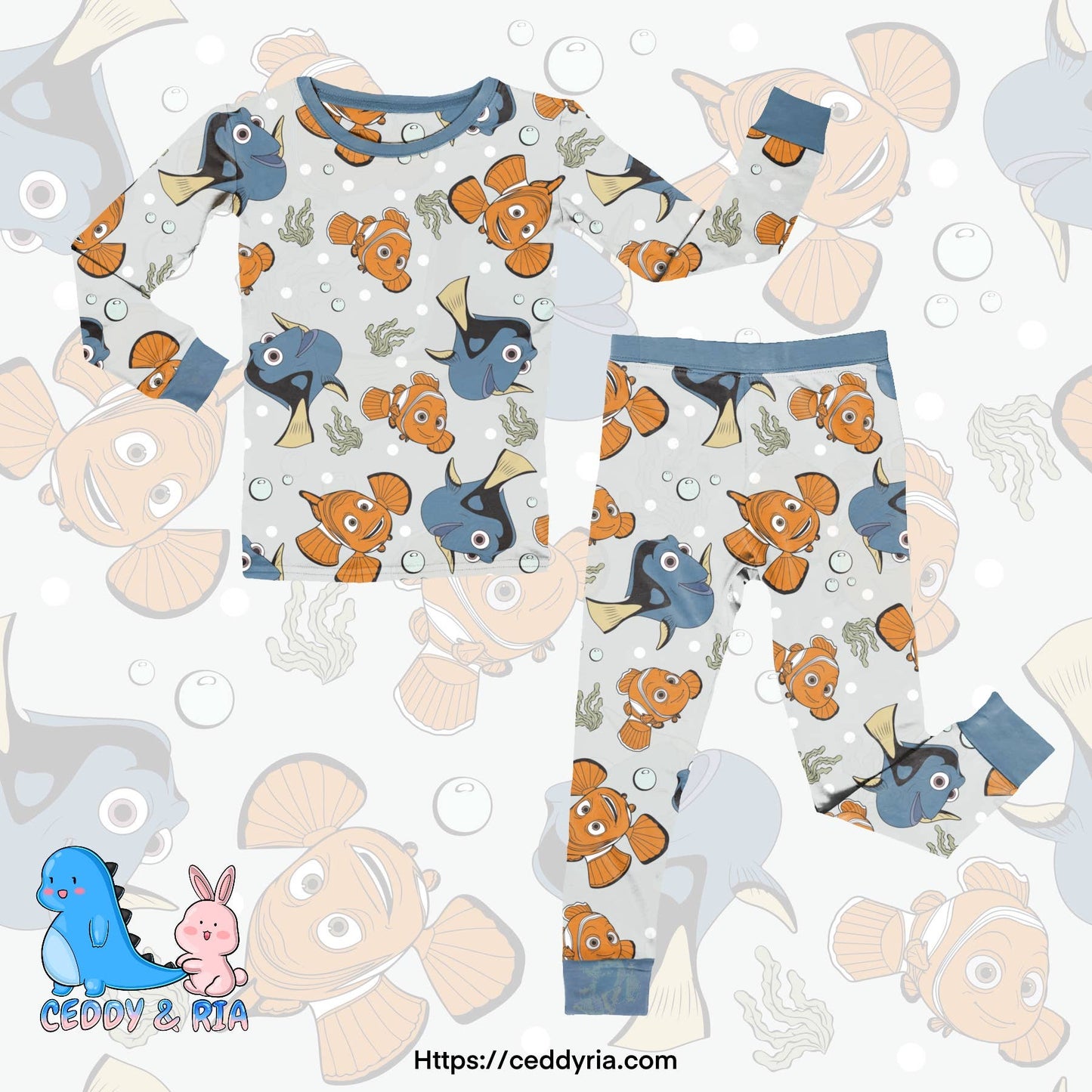 Lost Fish bamboo 2 piece set
