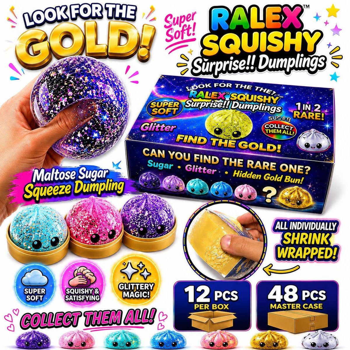 Maltose Squishy Surprise Dumplings – Sugar Squeeze