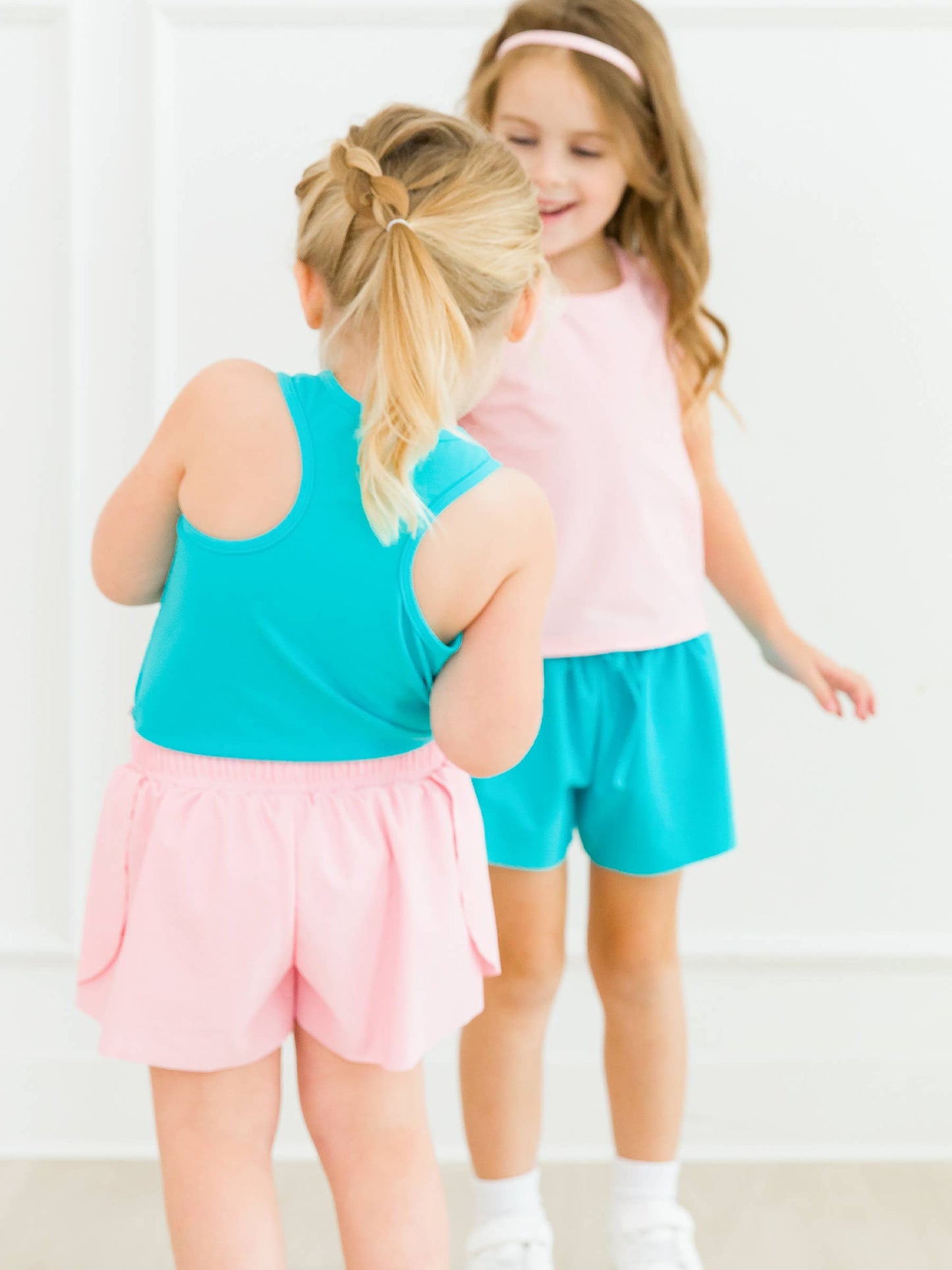 Girls Bright Aqua Active Tank Top