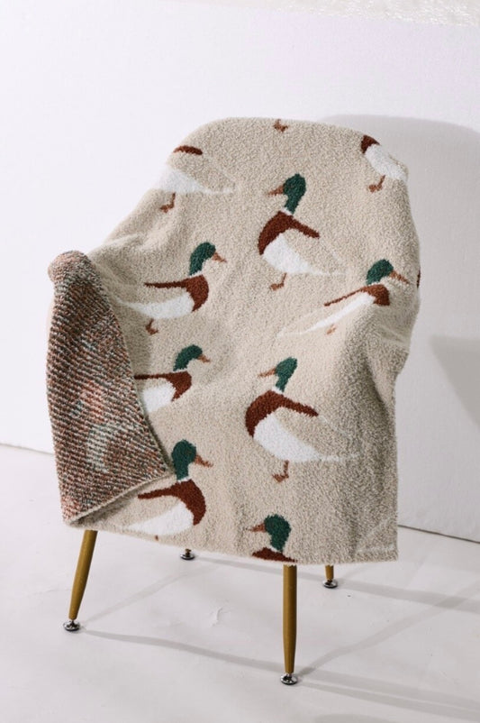 Simple Mallard Chenille Blanket