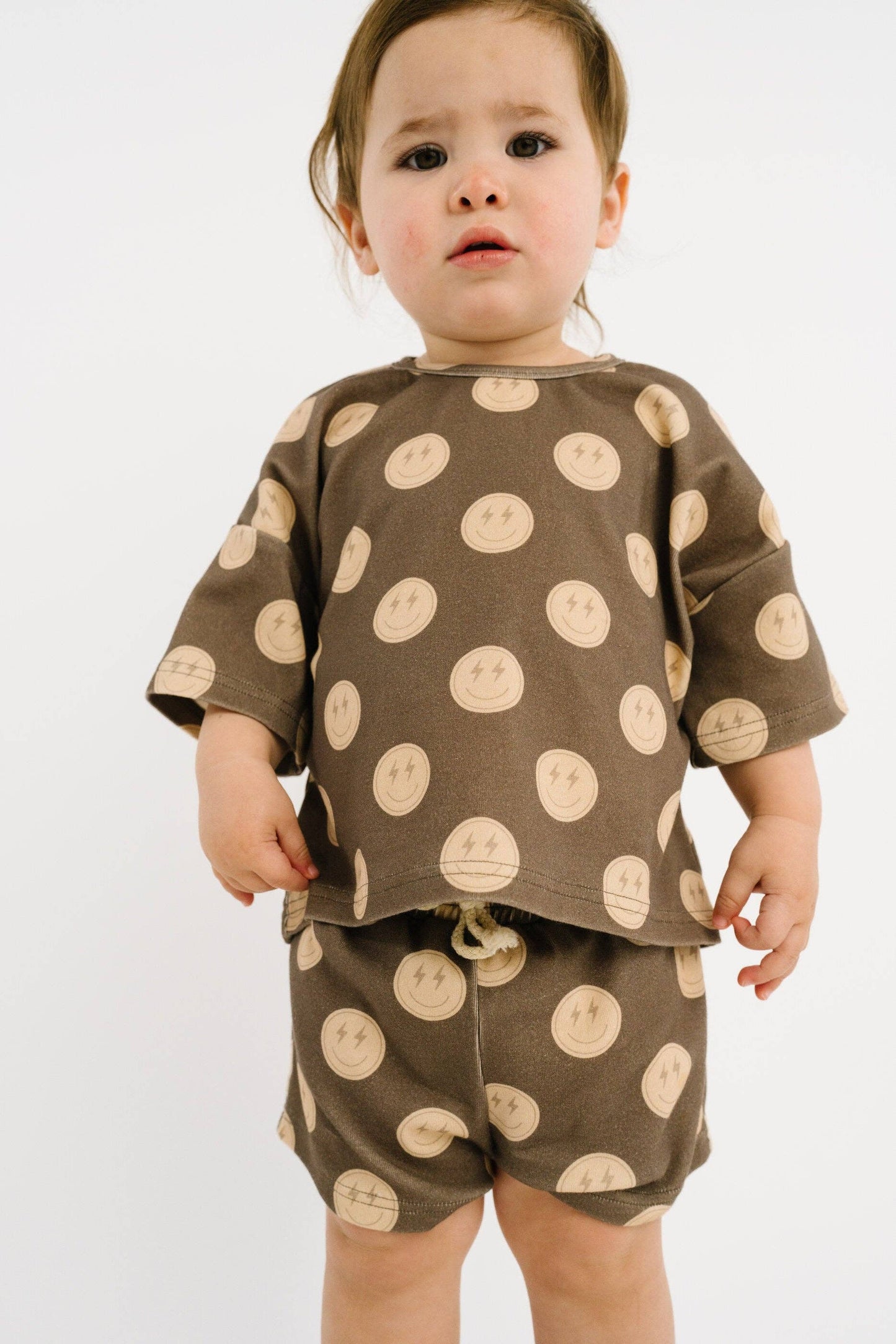 Neutral Smileys Slouchy Set
