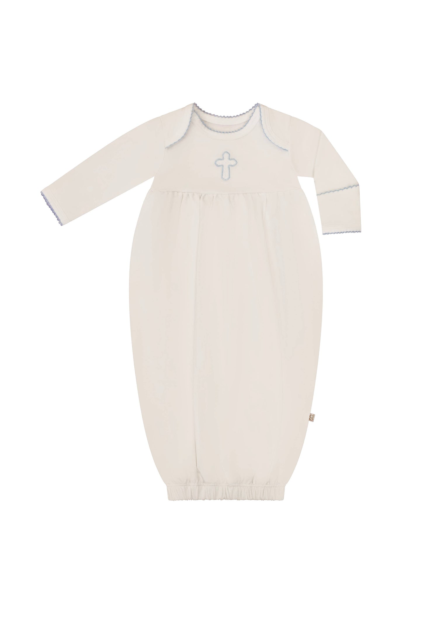 Pip Embroidered Gown -Blue Cross