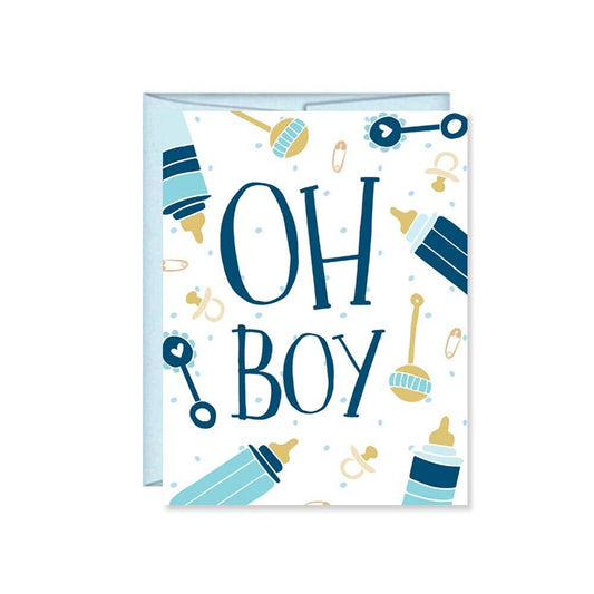 Oh Boy Greeting Card