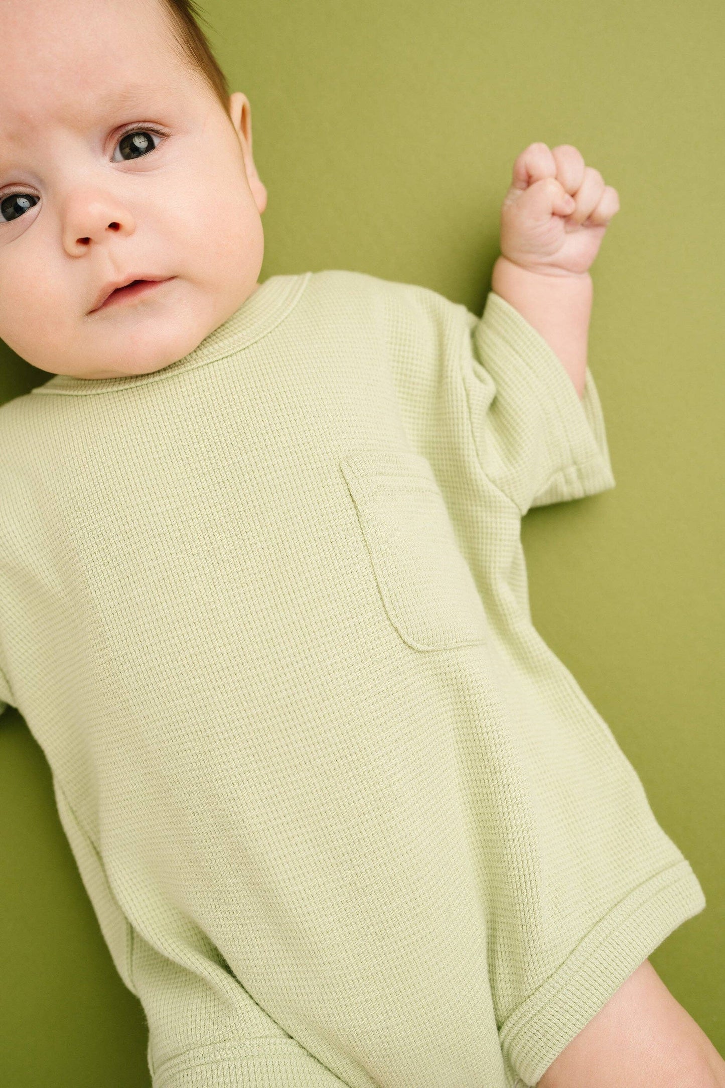 Meadow Waffle Pocket Romper