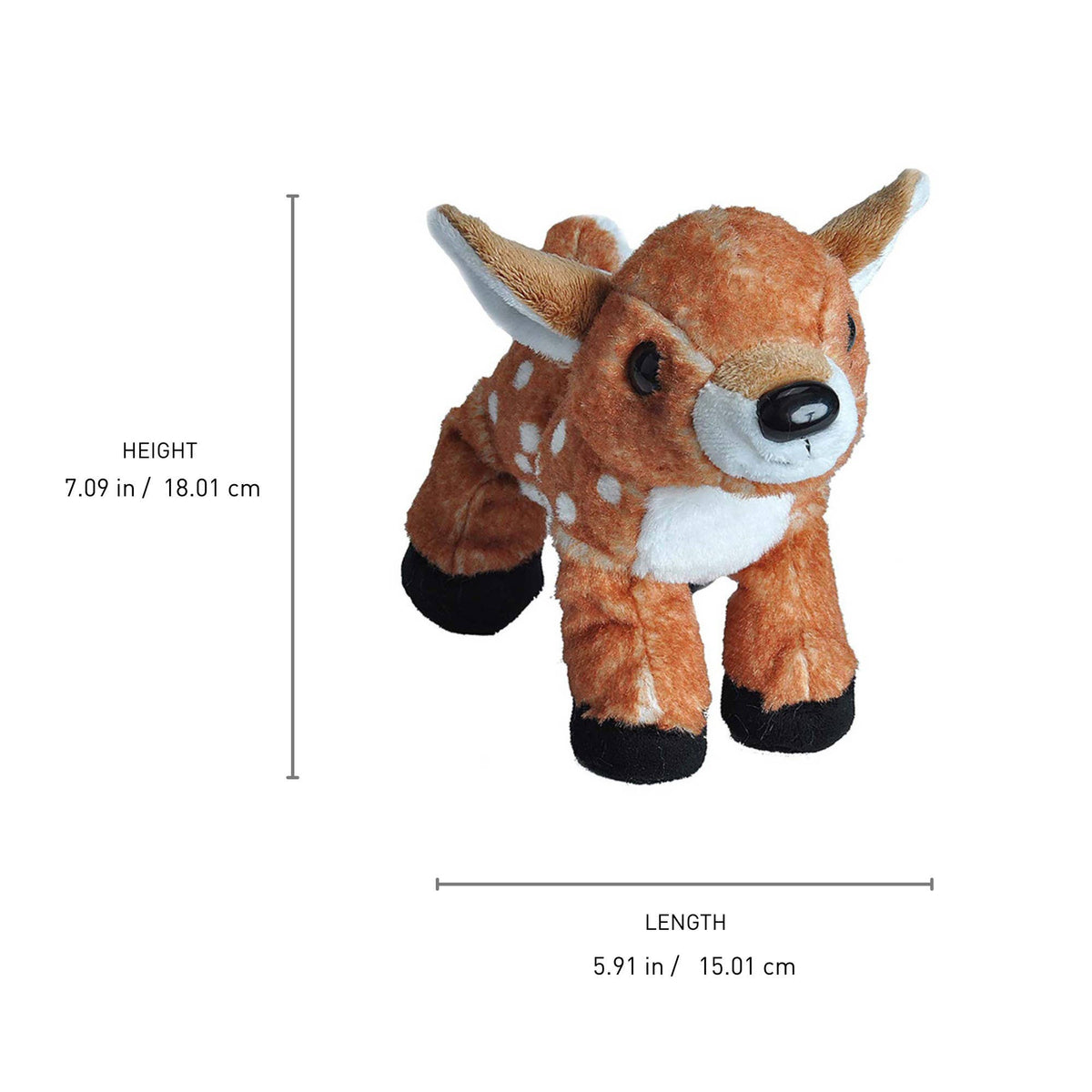 Hug'Ems-Mini Fawn Stuffed Animal 7"