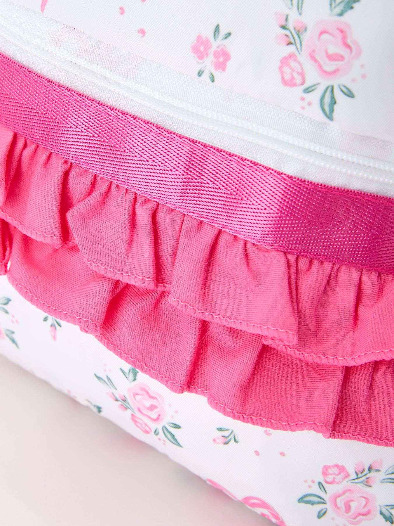Floral Bow Ruffle Toddler Backpack