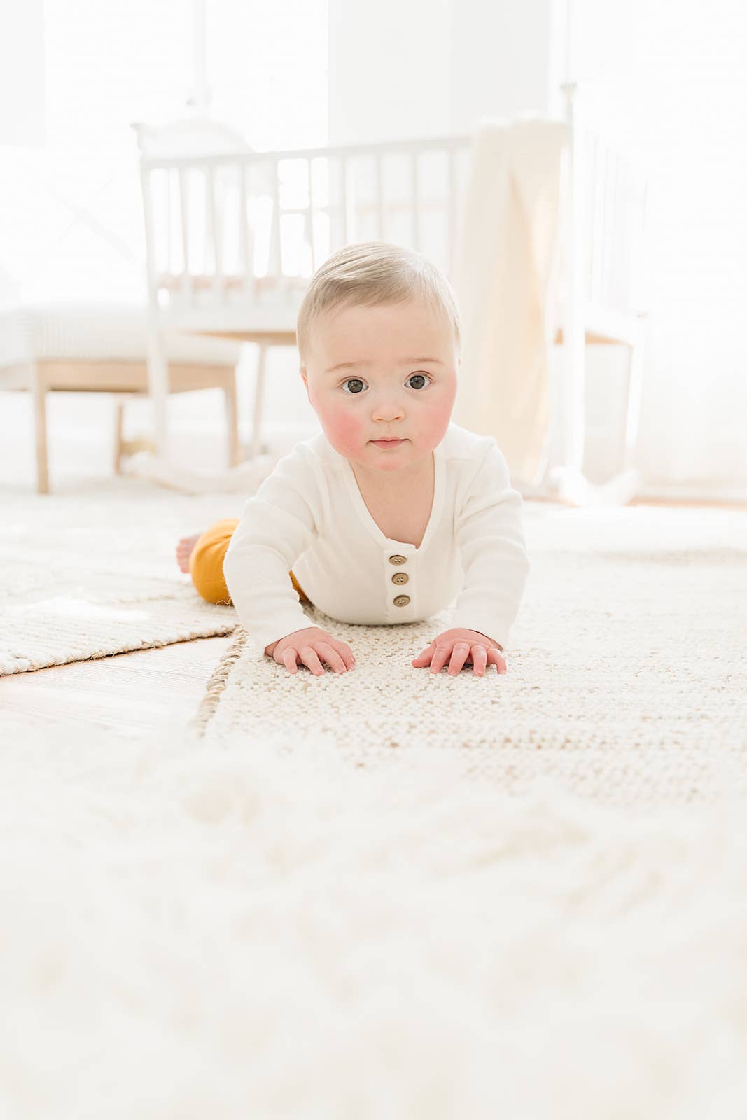 Organic 3 Button Bodysuit | Milk