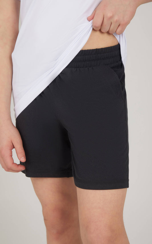 Boys Two Tone Heather Lux Shorts w Inner Liner