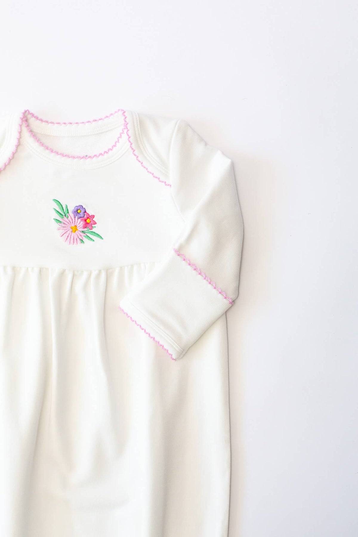 Pip Embroidered Gown - Flower Fields