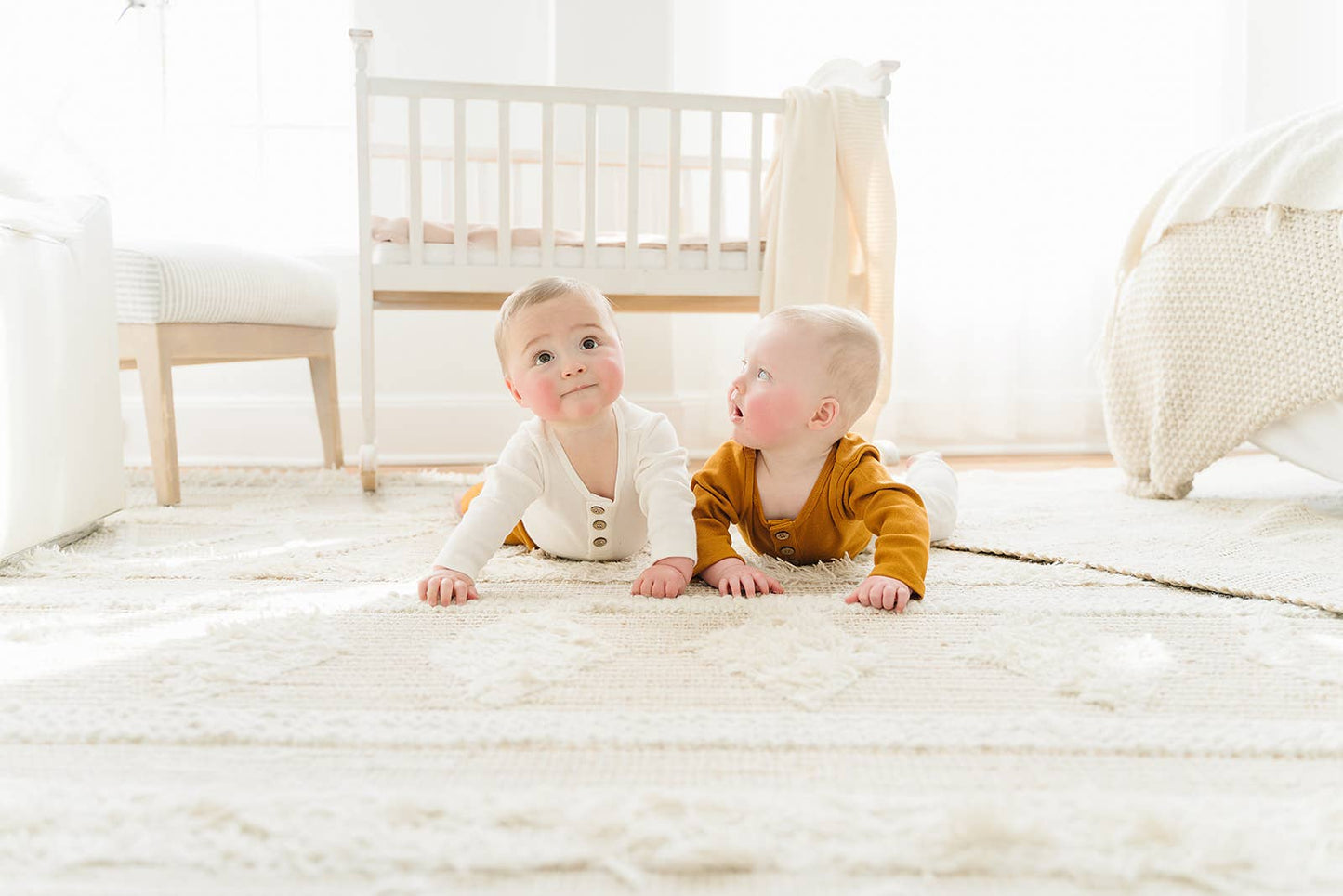 Organic 3 Button Bodysuit | Milk