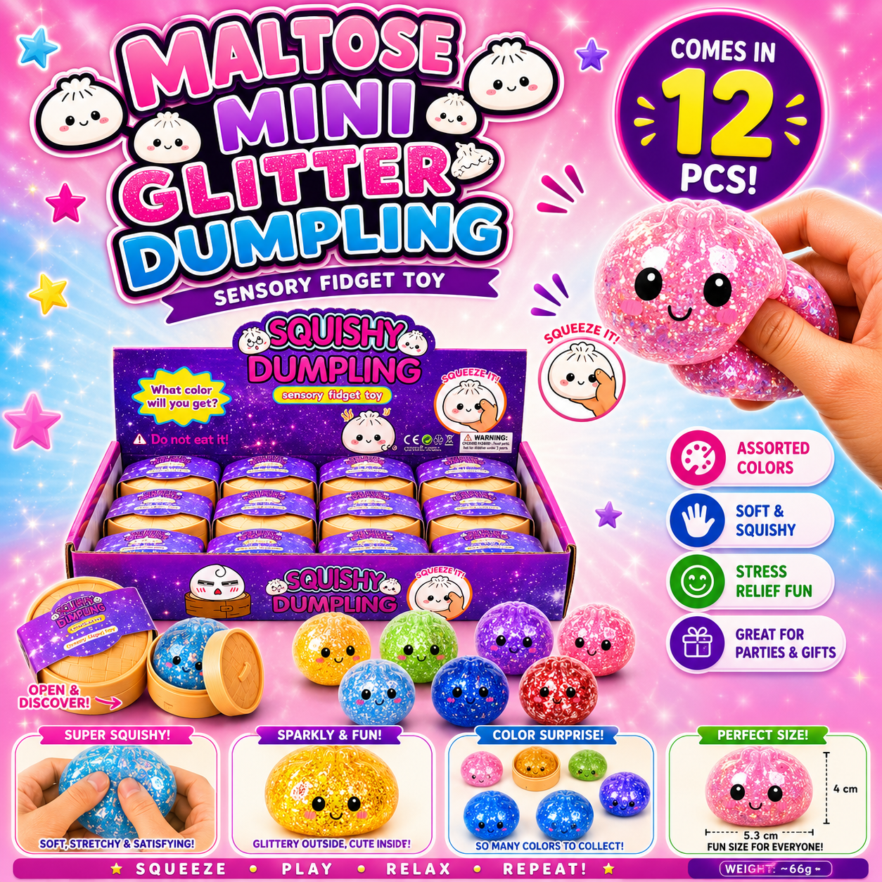 Mini Glitter Dumpling