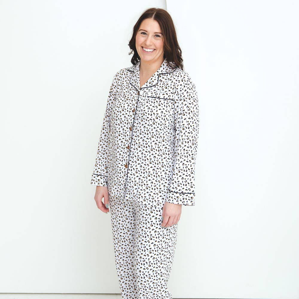 Allie Leopard Bamboo Women's Luxe Lounge Set